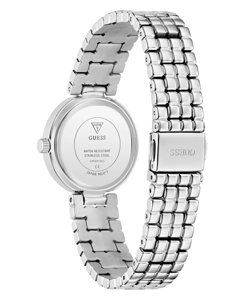 GUESS Ladies Silver Tone Analog Watch - Image 7