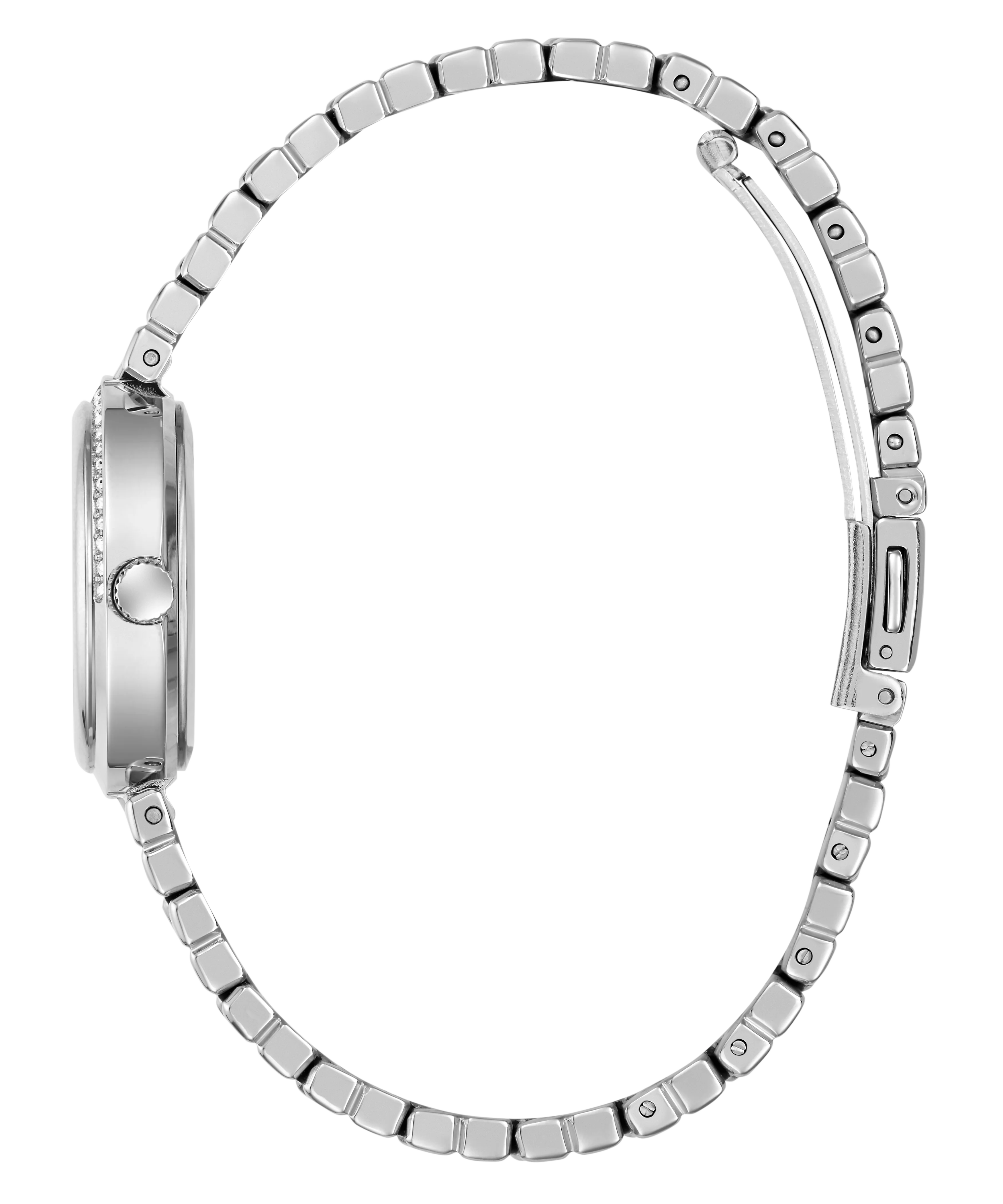 GUESS Ladies Silver Tone Analog Watch - Image 5