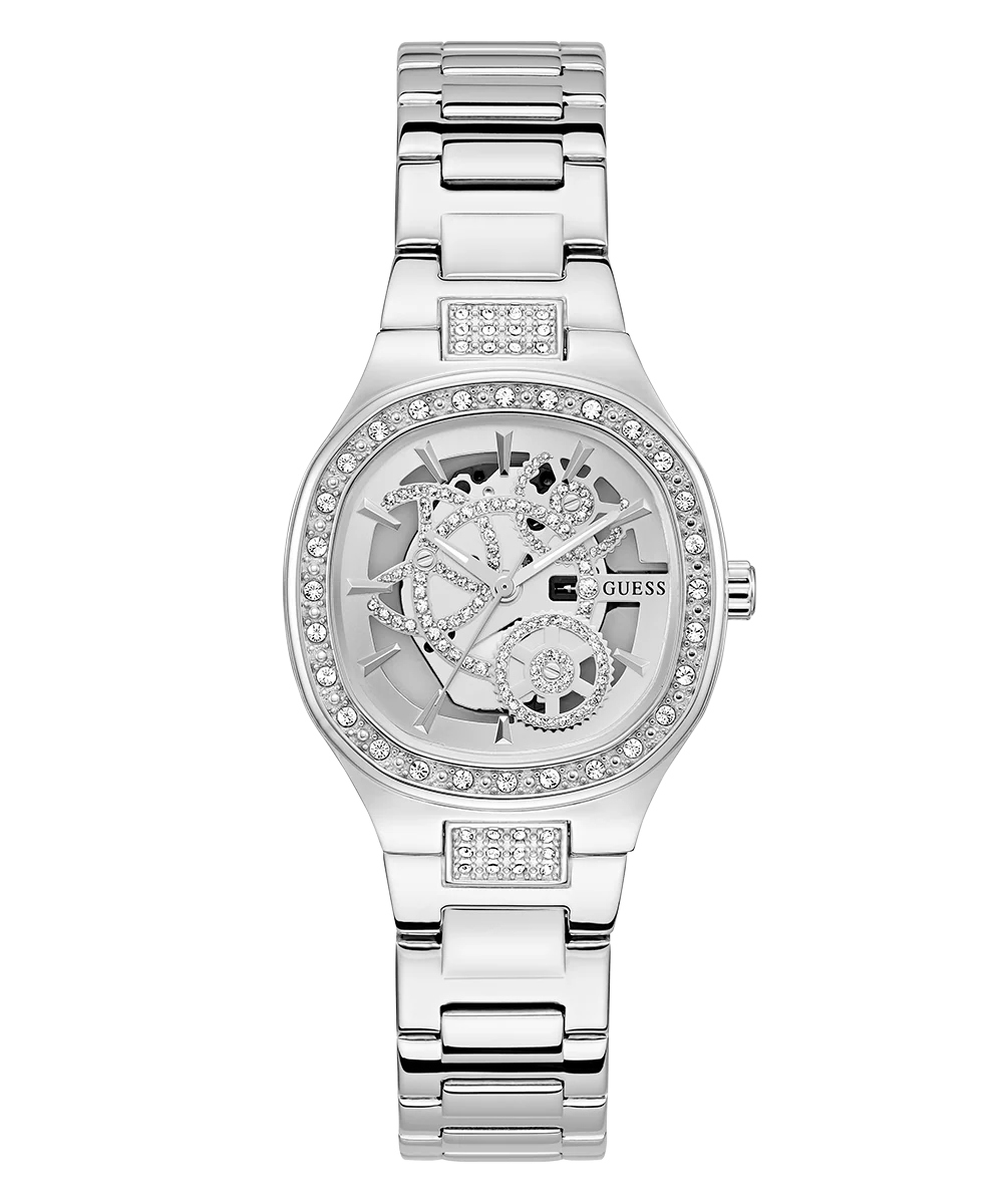 GUESS Ladies Silver Tone Analog Watch - Image 4