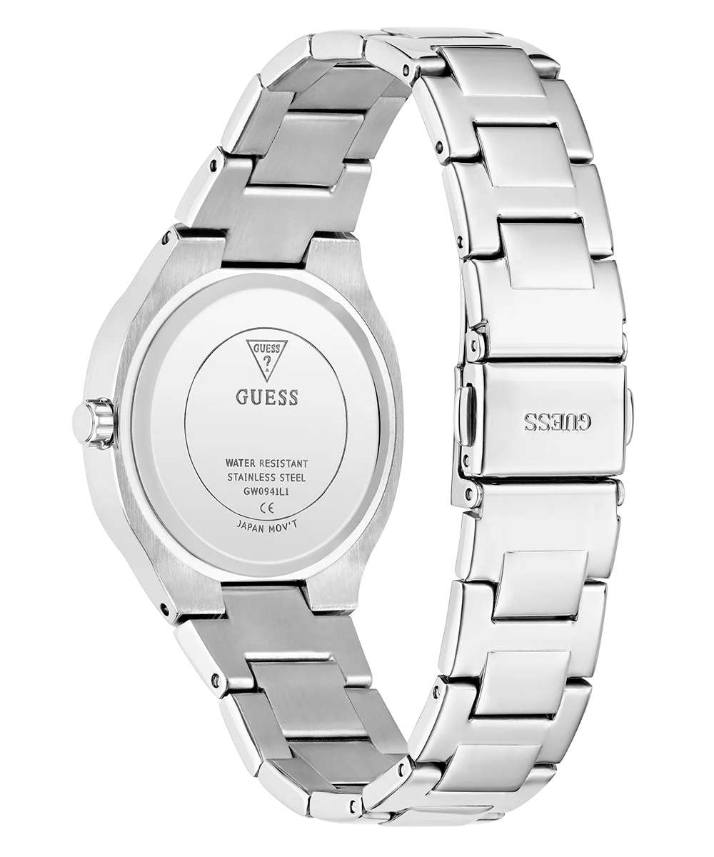 GUESS Ladies Silver Tone Analog Watch - Image 7