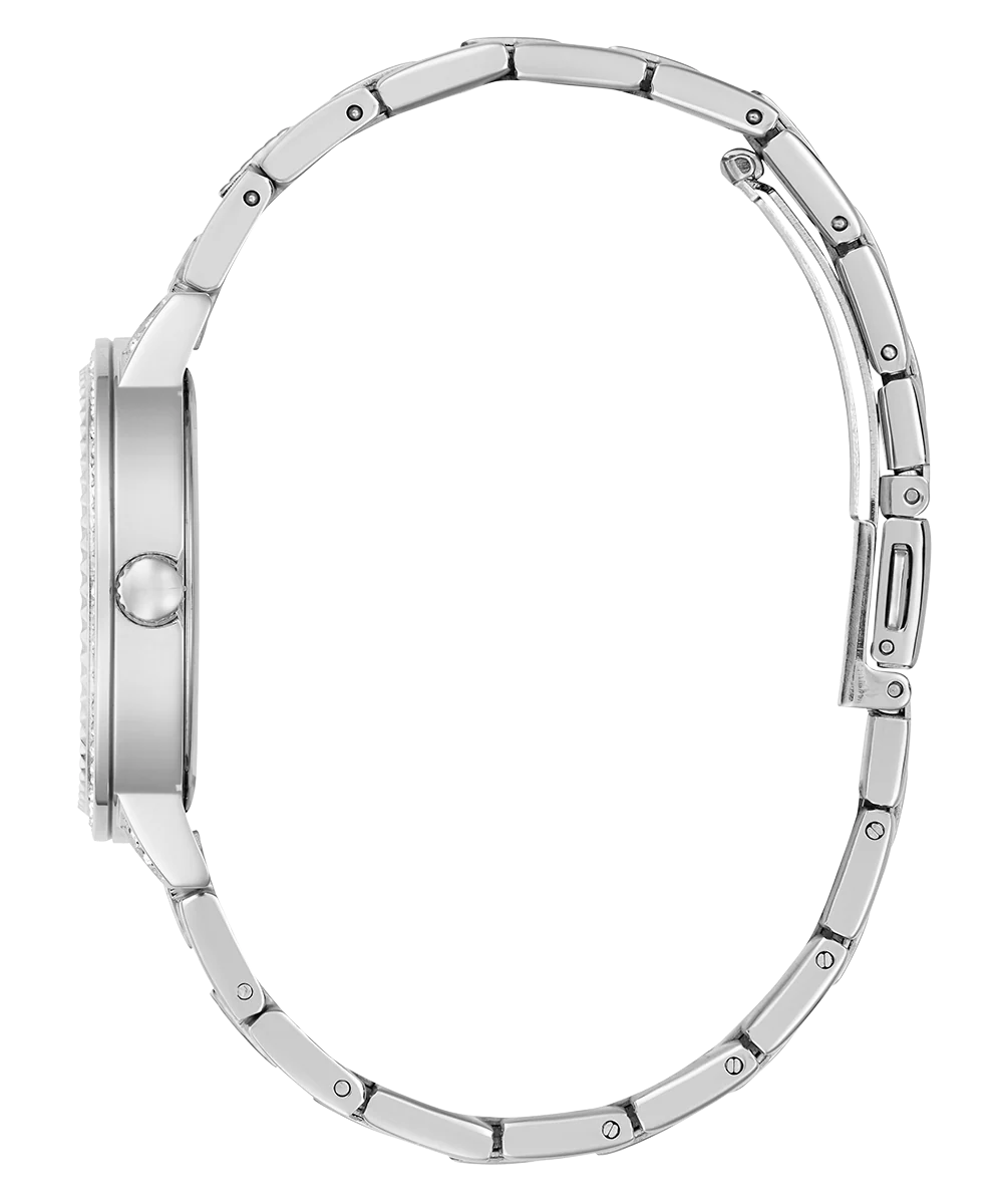 GUESS Ladies Silver Tone Analog Watch - Image 8