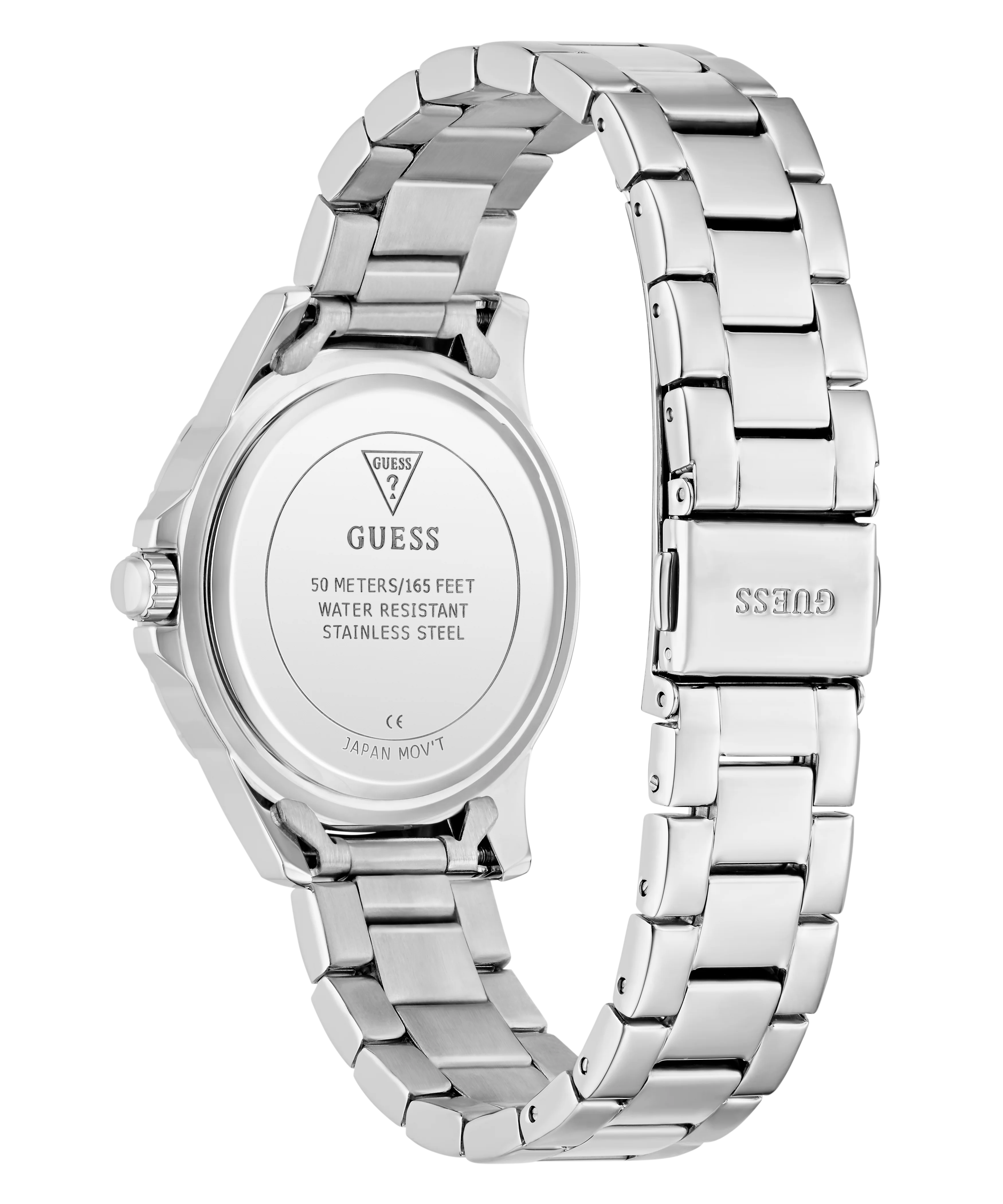 GUESS Ladies Silver Tone Analog Watch - Image 7