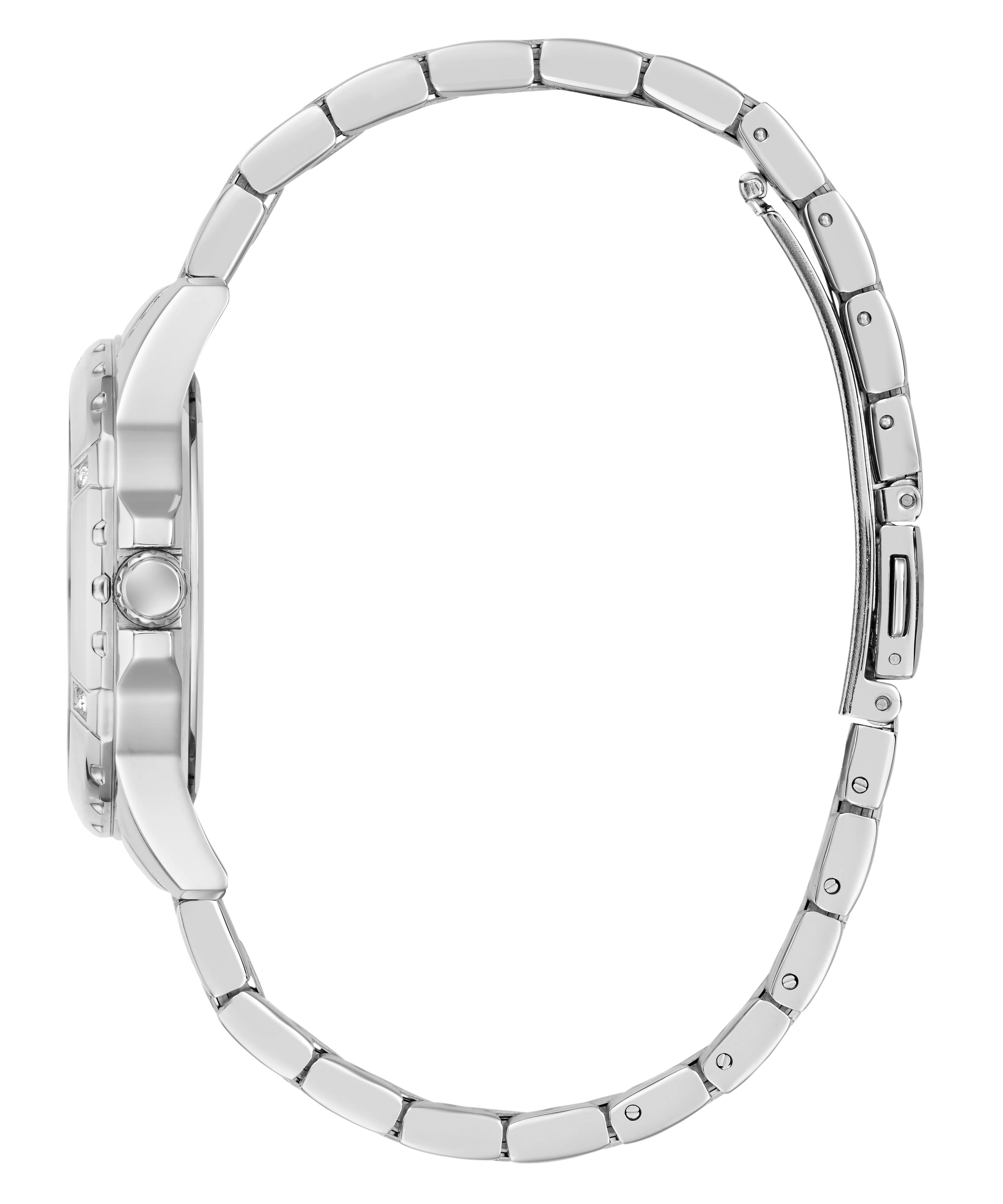 GUESS Ladies Silver Tone Analog Watch - Image 8