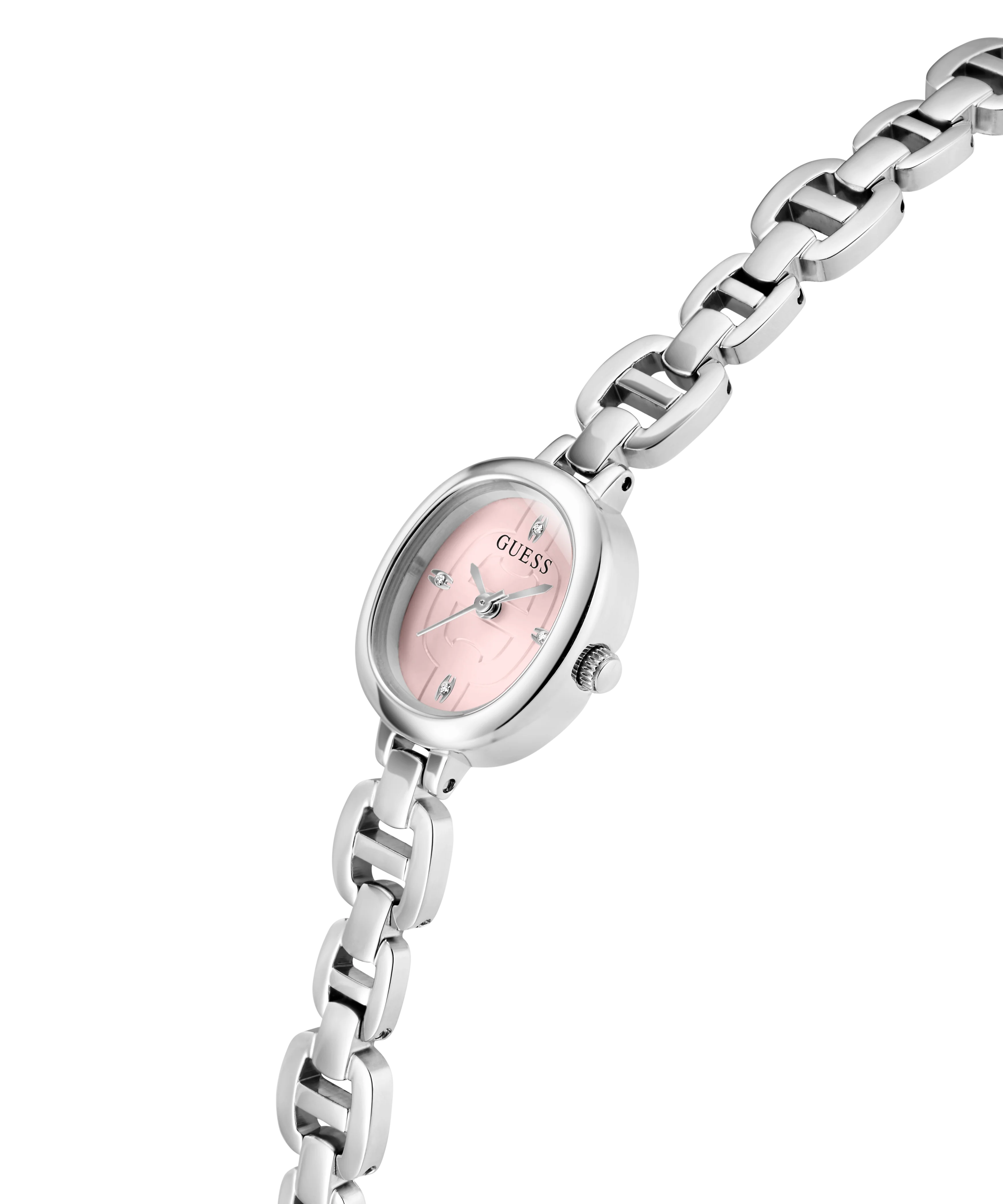 GUESS Ladies Silver Tone Analog Watch - Image 3