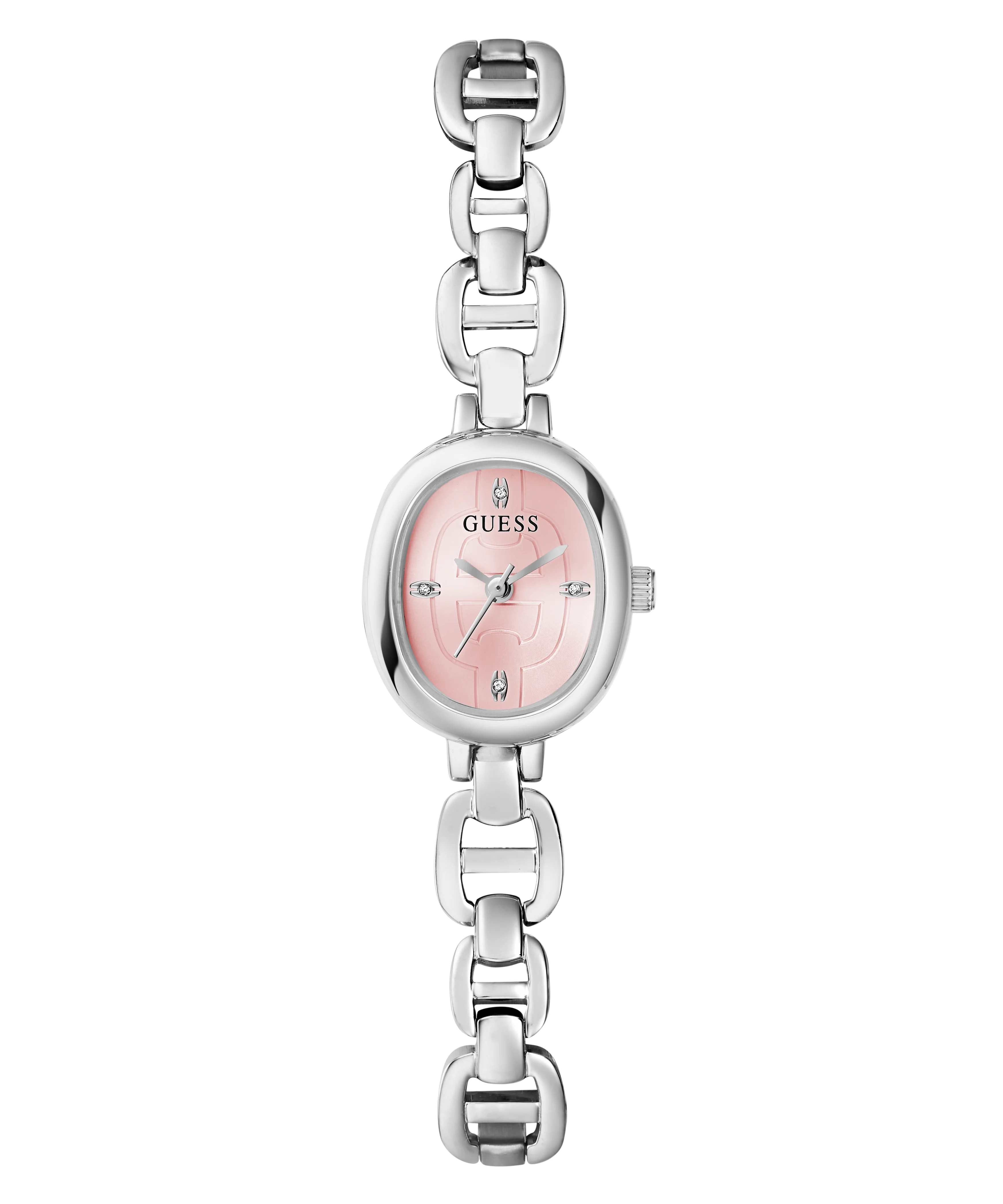 GUESS Ladies Silver Tone Analog Watch - Image 6