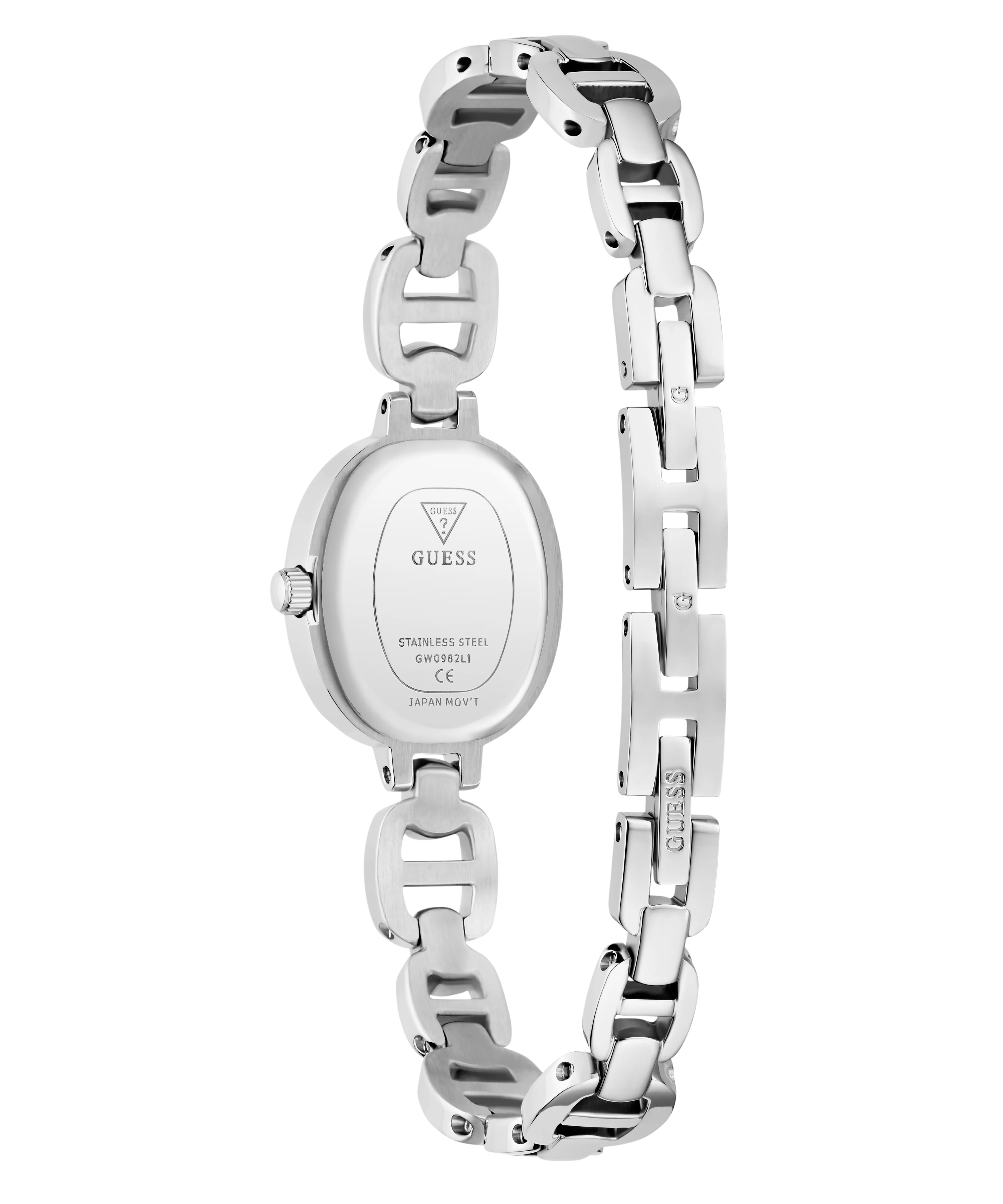 GUESS Ladies Silver Tone Analog Watch - Image 7