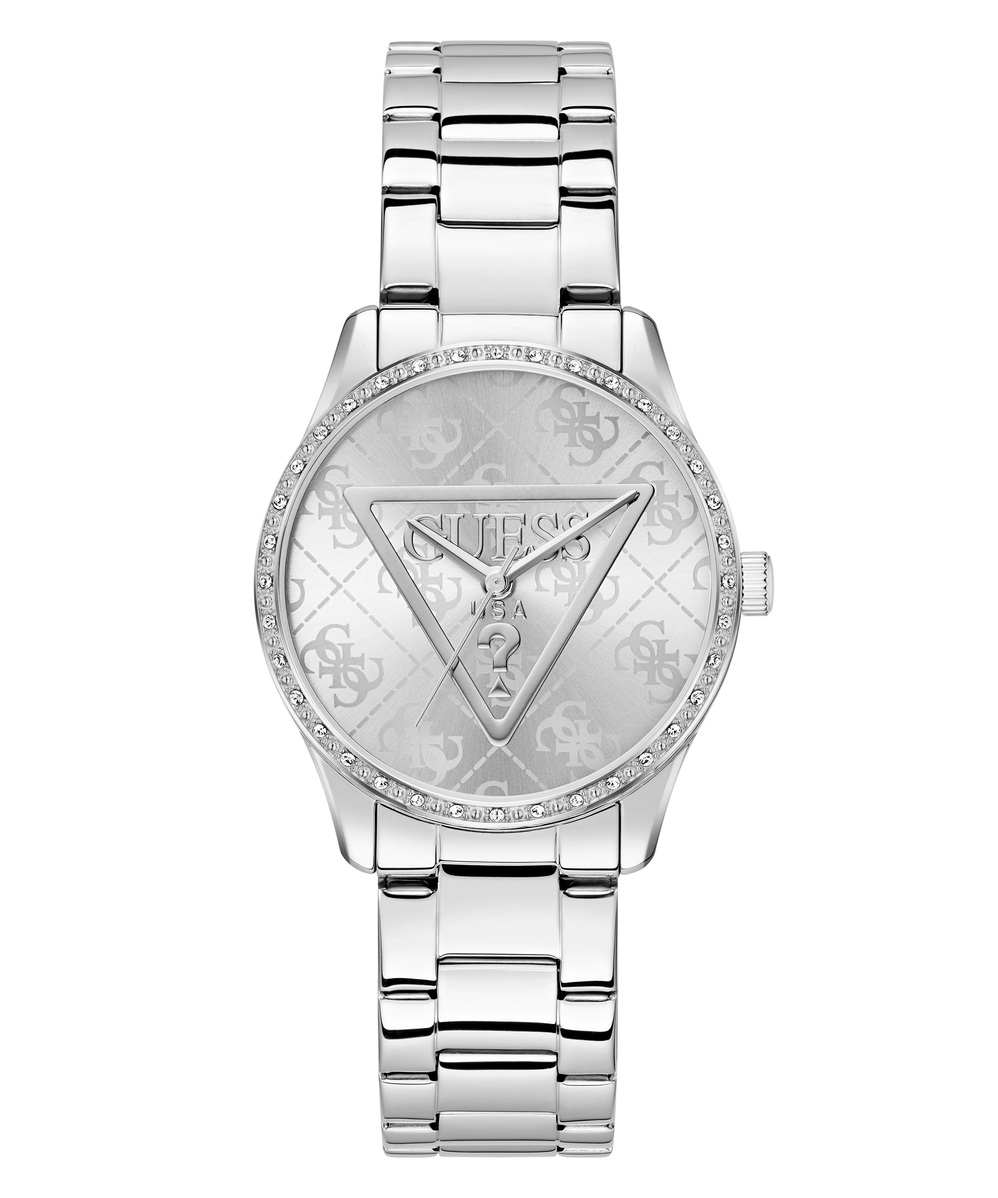 GUESS Ladies Silver Tone Analog Watch - Image 6