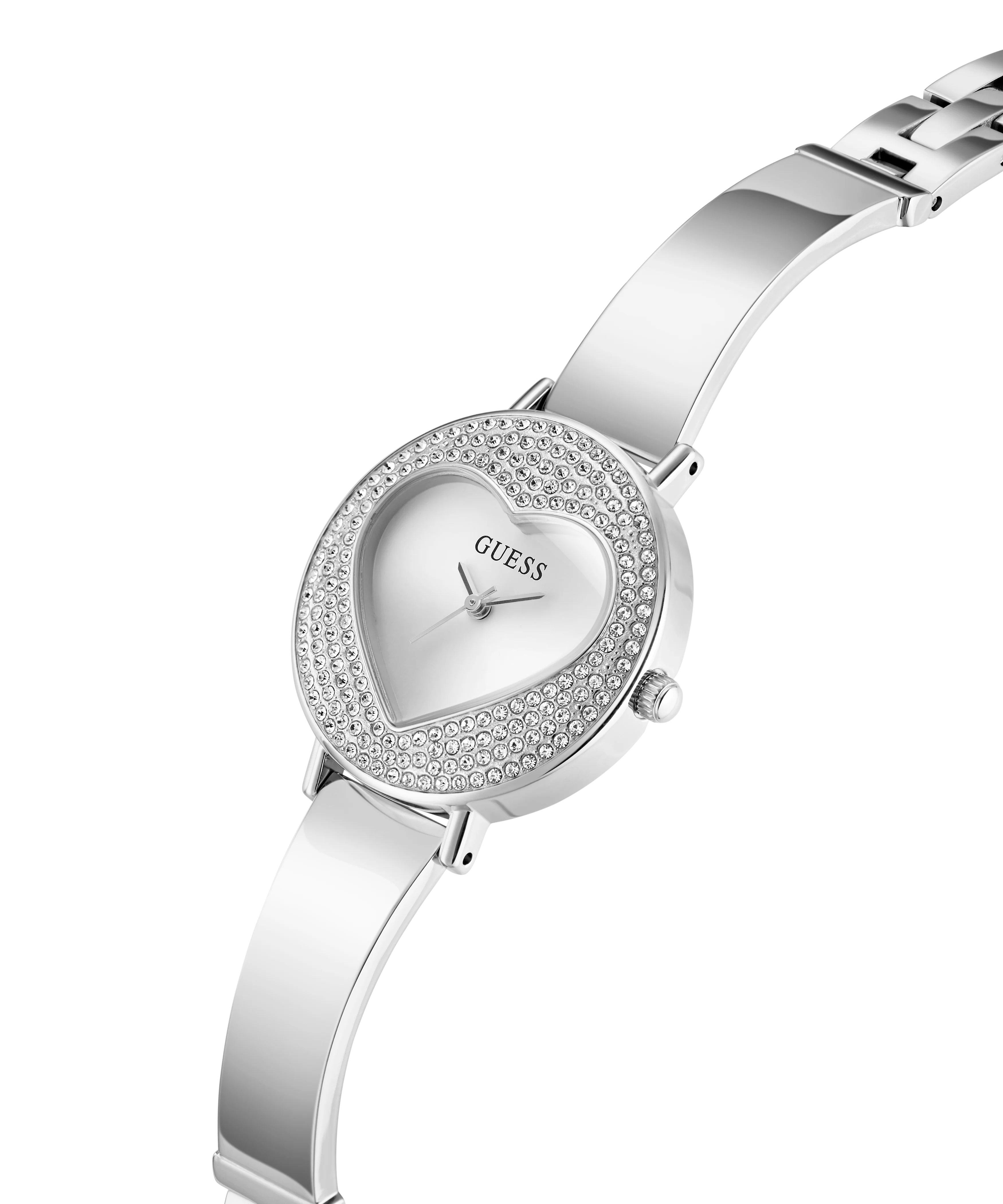 GUESS Ladies Silver Tone Analog Watch - Image 3