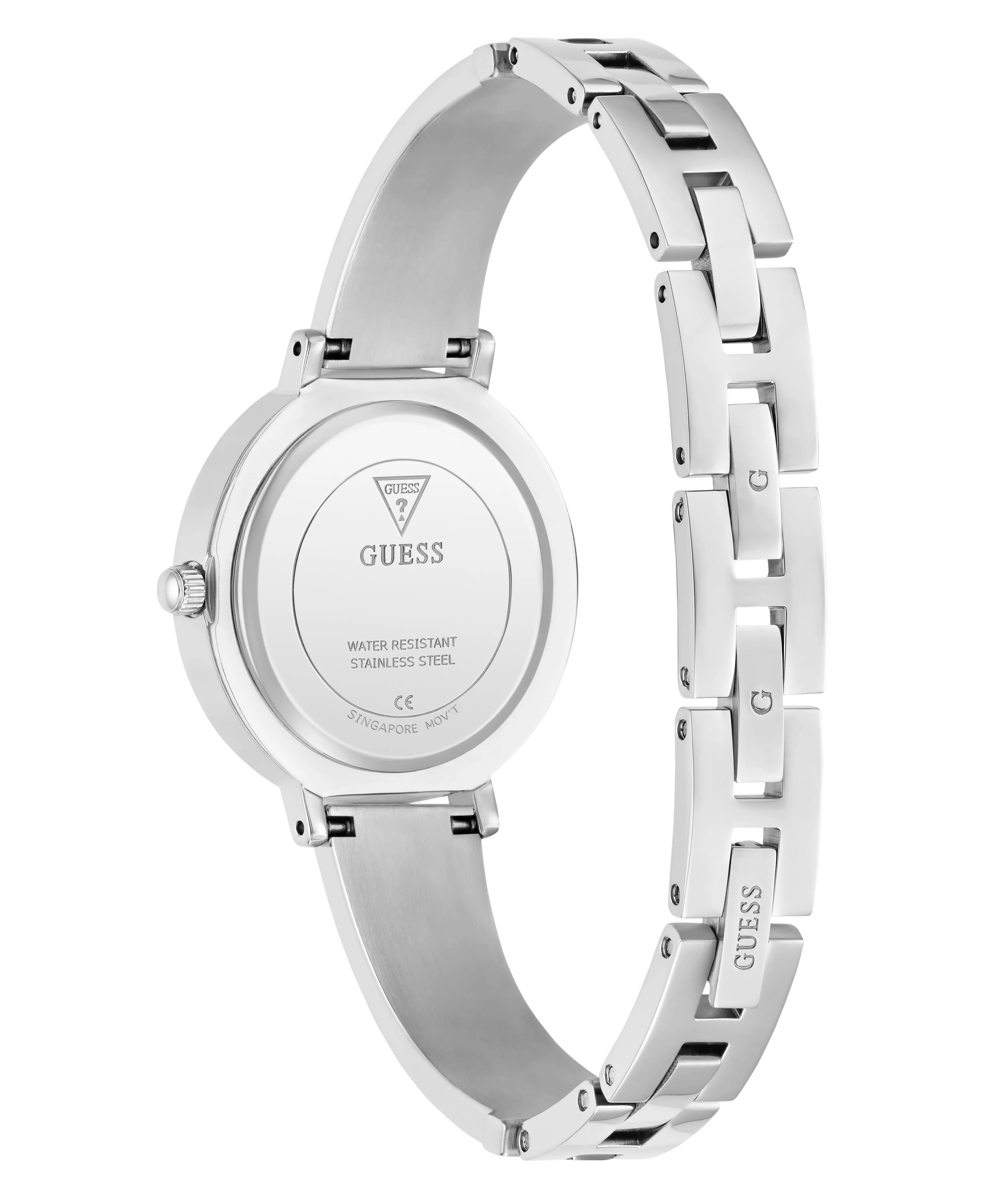GUESS Ladies Silver Tone Analog Watch - Image 8