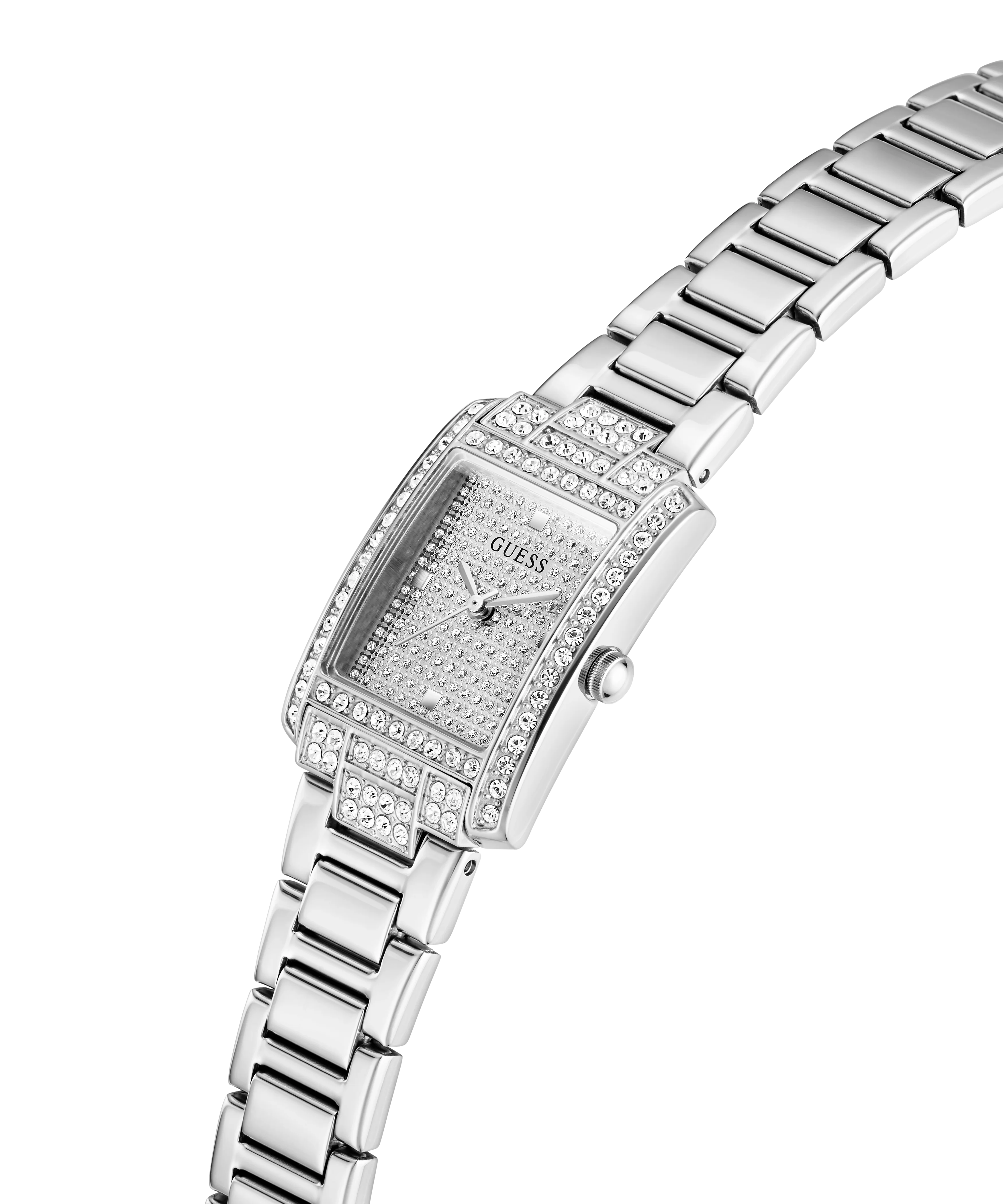 GUESS Ladies Silver Tone Analog Watch - Image 3