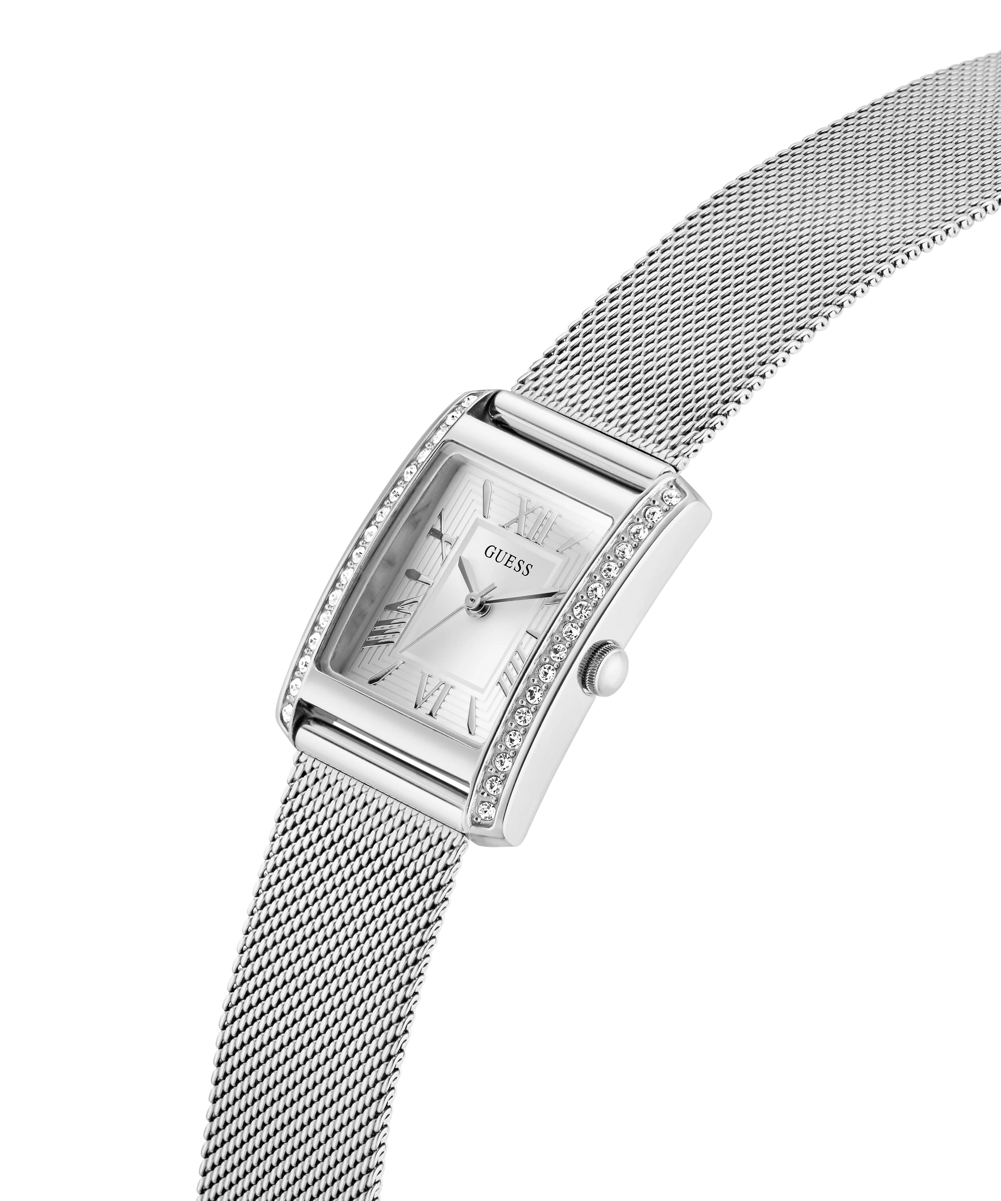 GUESS Ladies Silver Tone Analog Watch - Image 3
