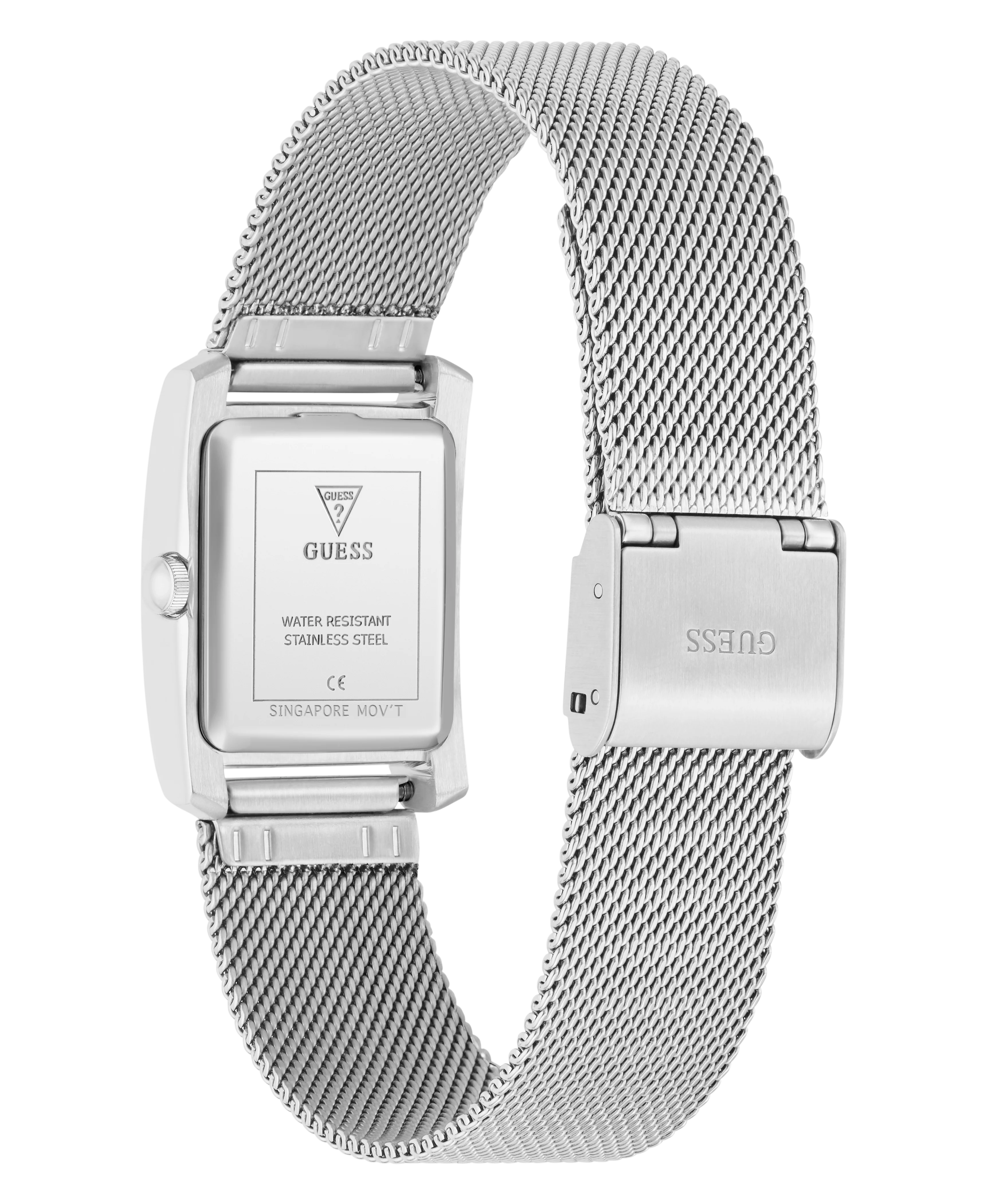 GUESS Ladies Silver Tone Analog Watch - Image 7