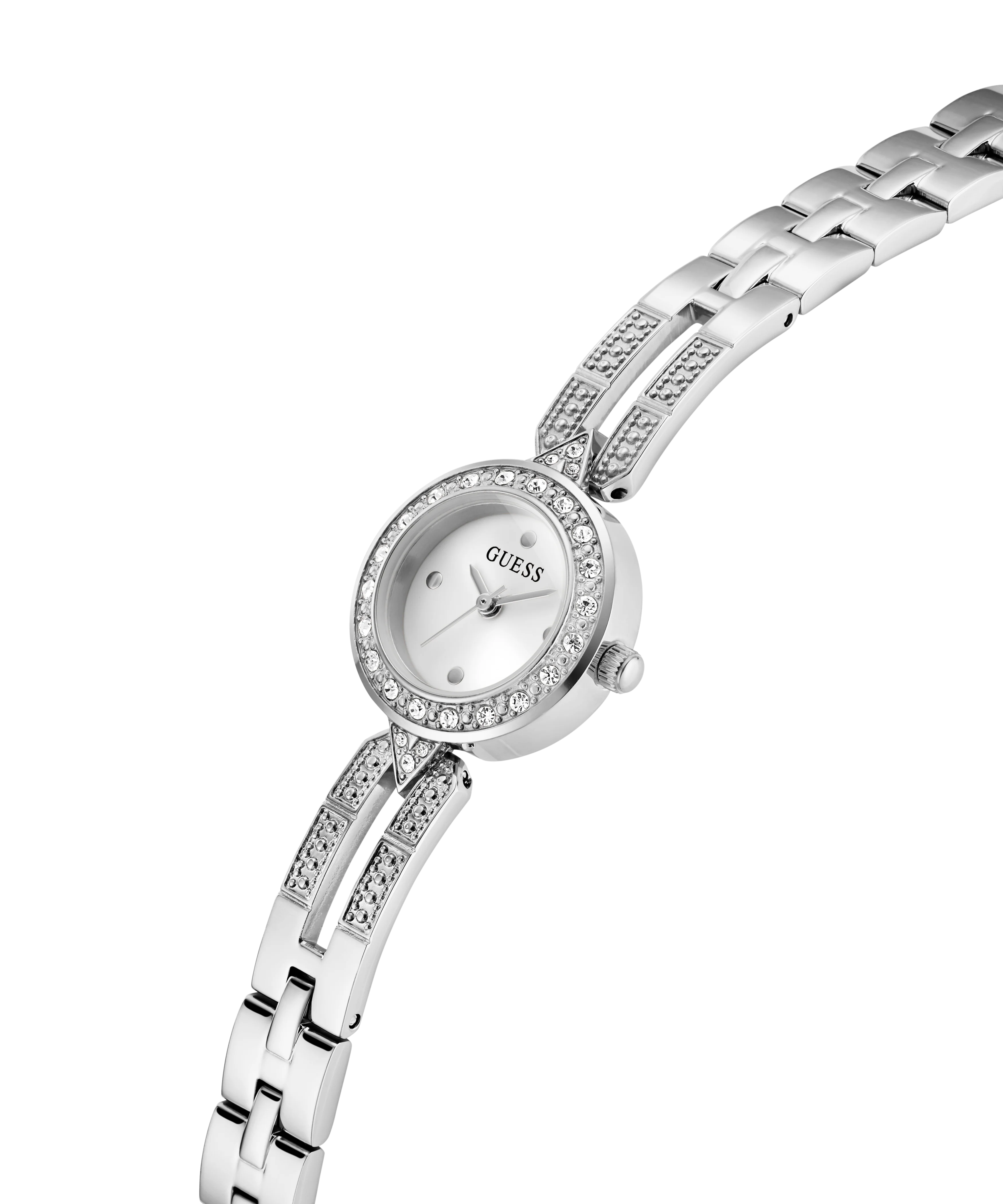 GUESS Ladies Silver Tone Analog Watch - Image 2