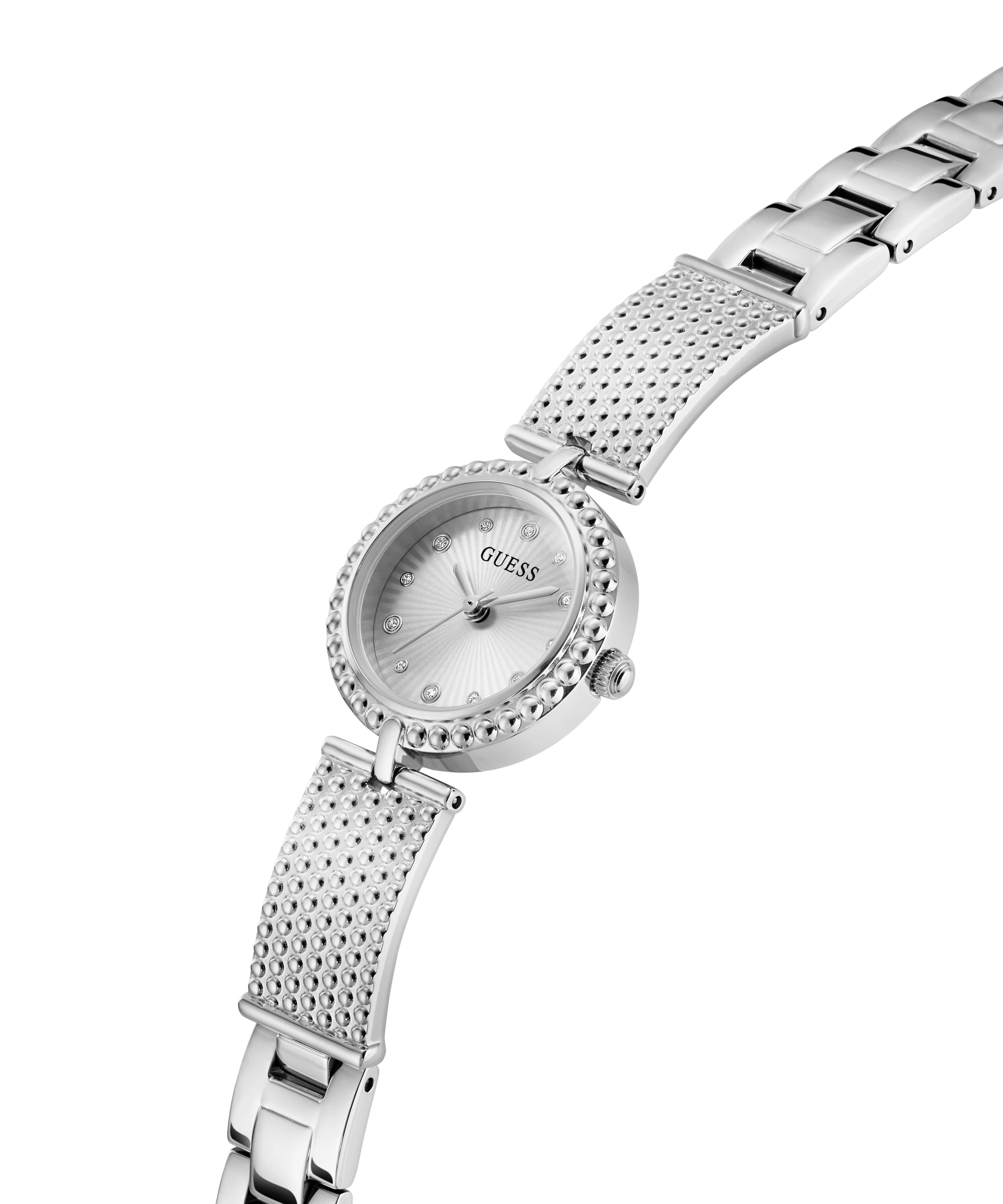 GUESS Ladies Silver Tone Analog Watch - Image 2