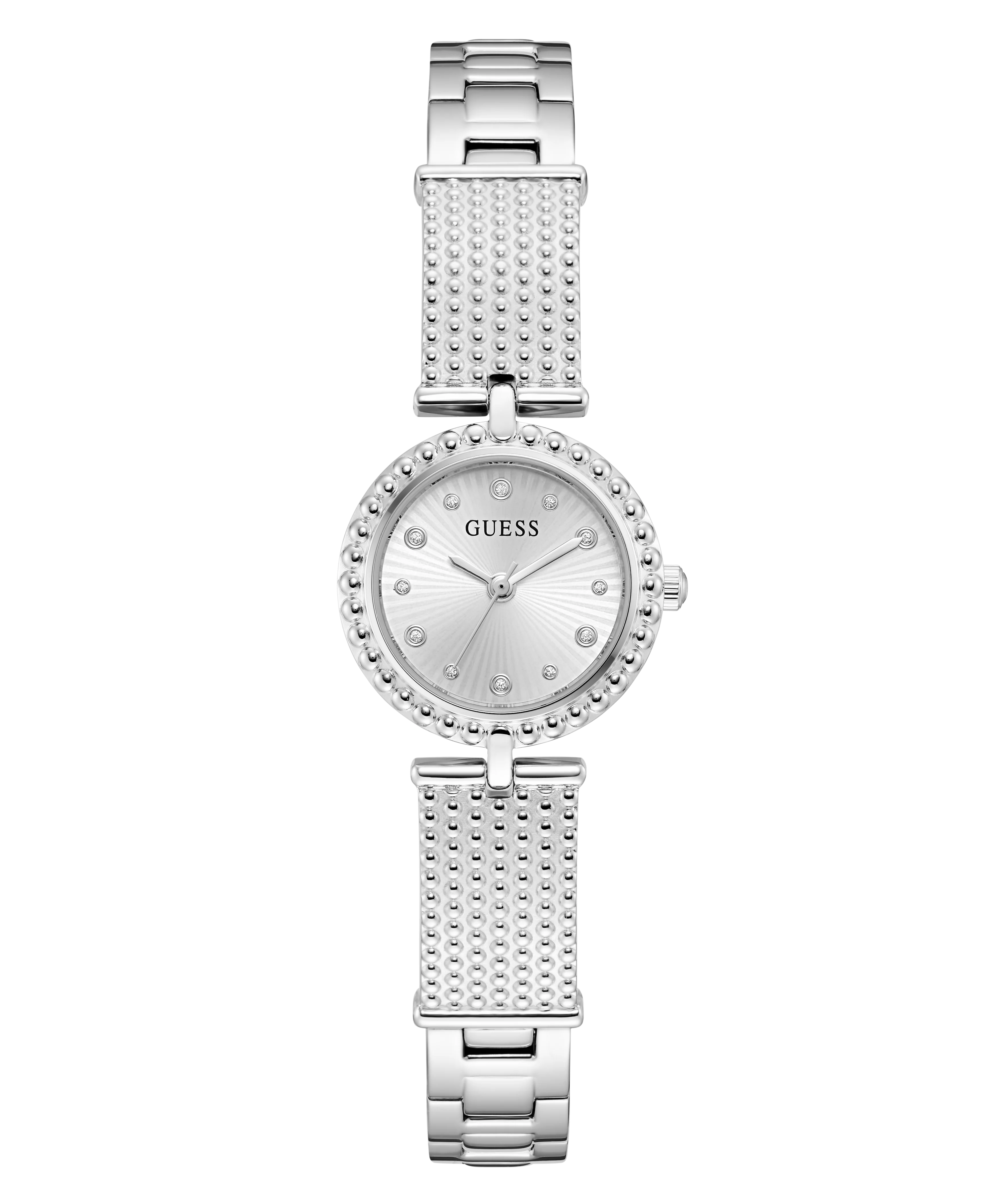 GUESS Ladies Silver Tone Analog Watch - Image 4