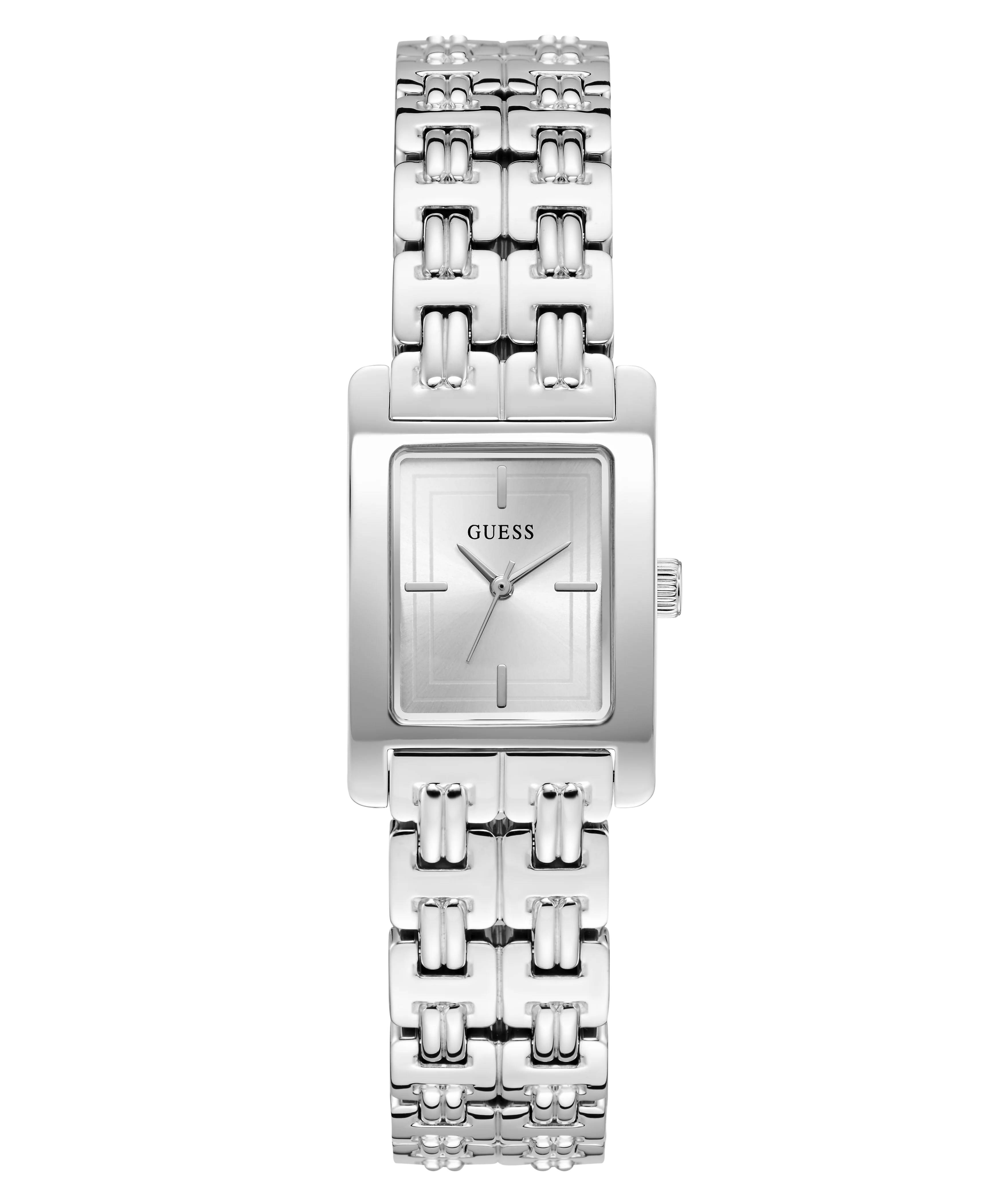 GUESS Ladies Silver Tone Analog Watch - Image 6