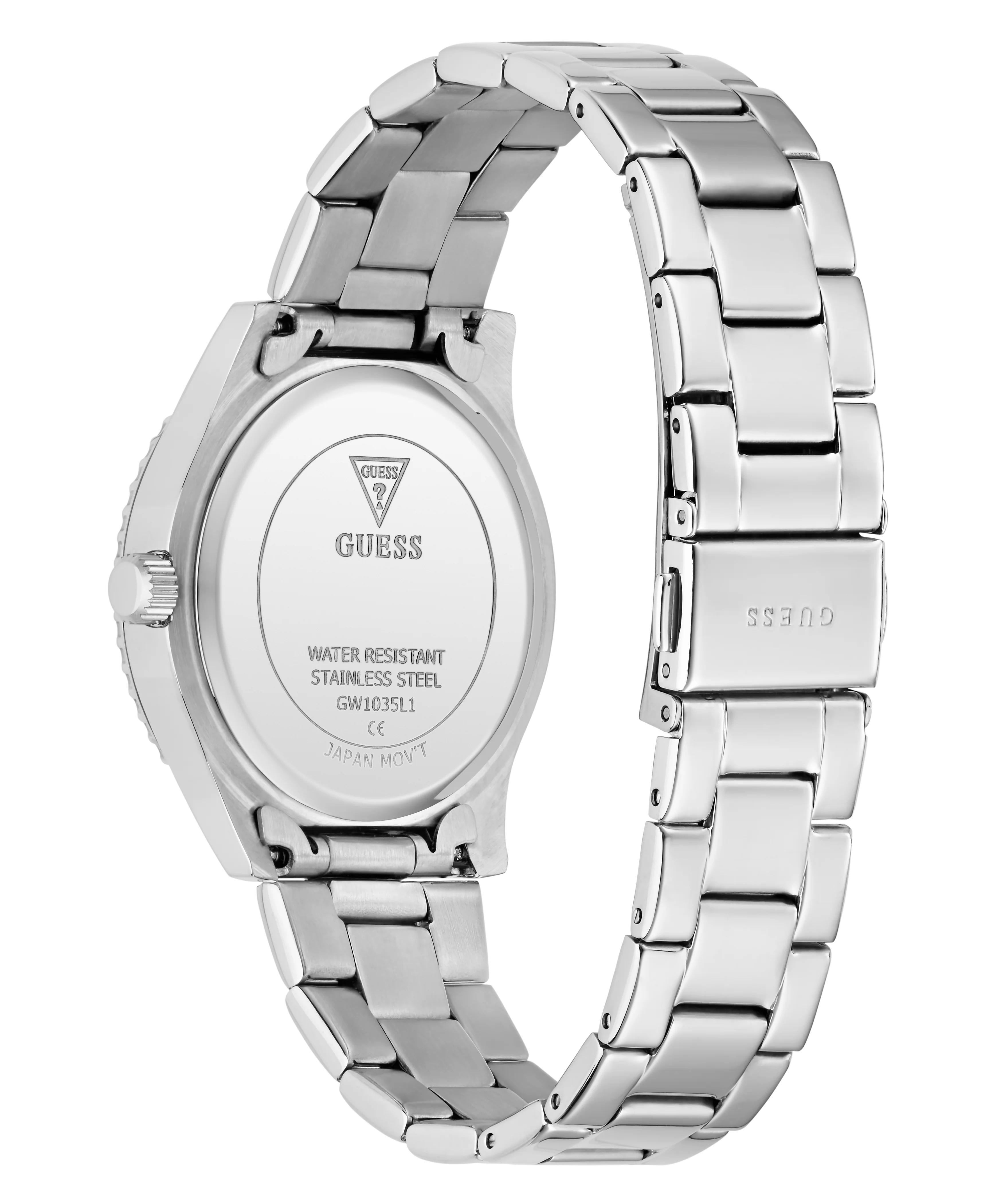 GUESS Ladies Silver Tone Analog Watch - Image 7