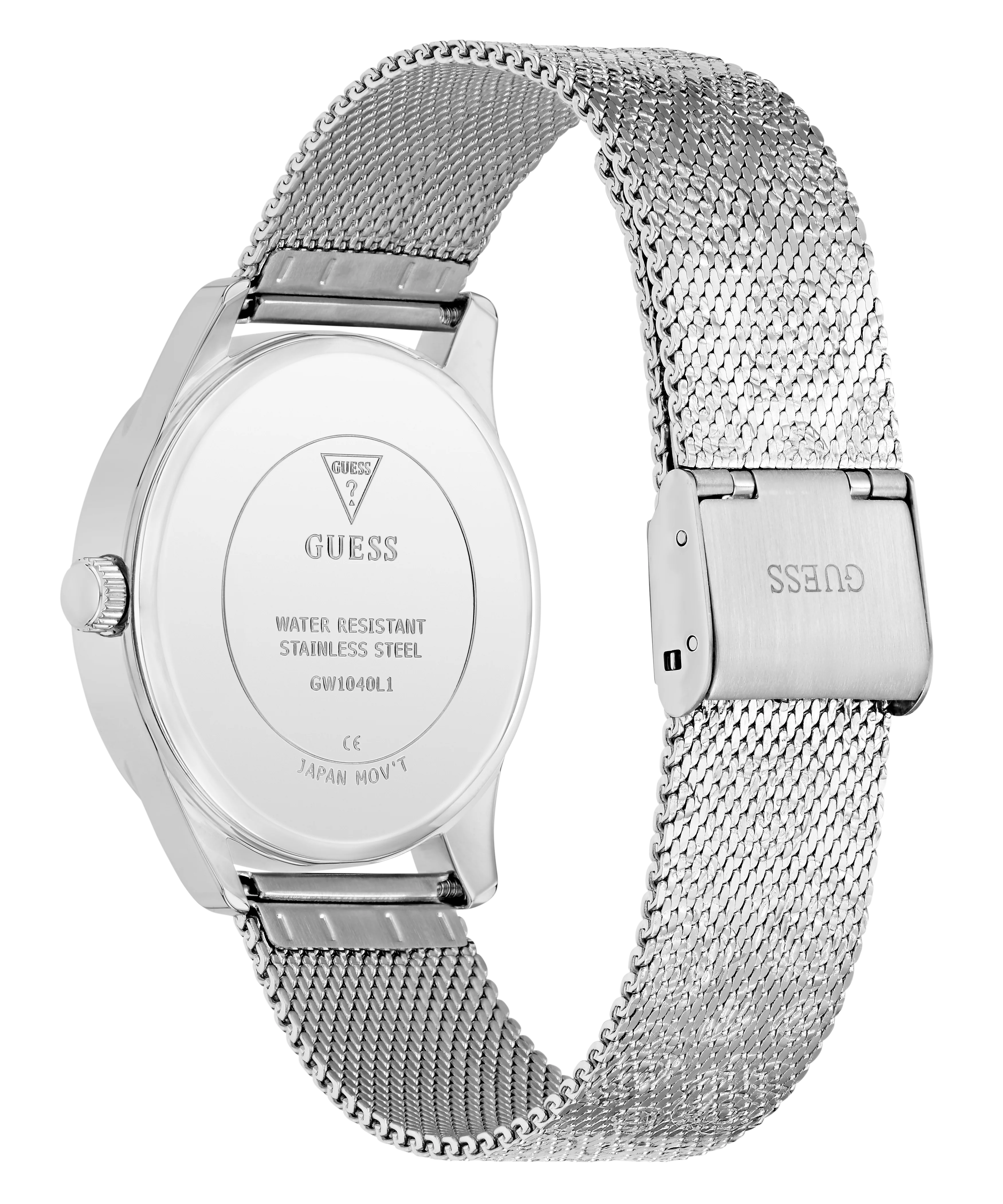 GUESS Ladies Silver Tone Analog Watch - Image 7