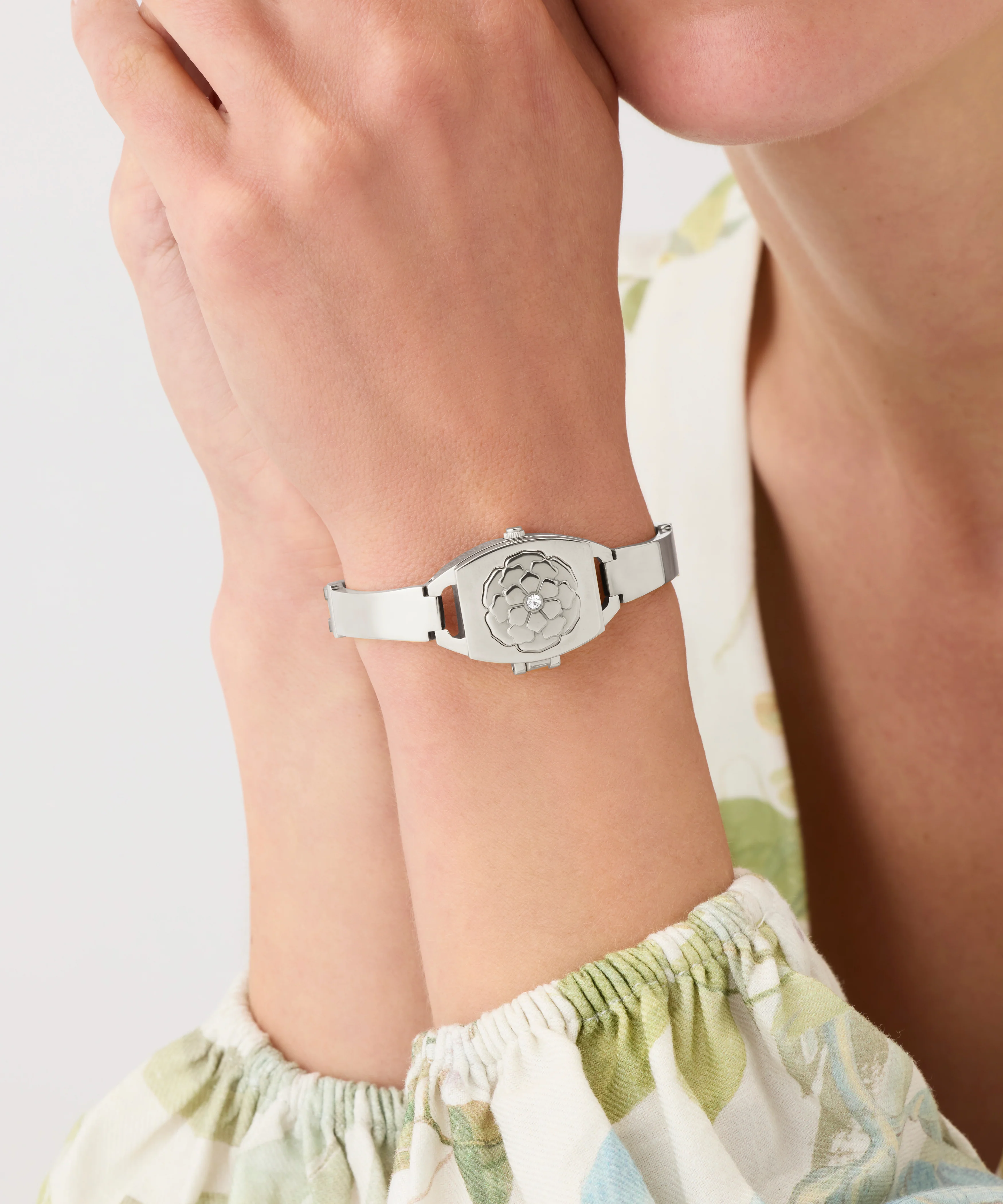 GUESS Ladies Silver Tone Analog Watch - Image 3