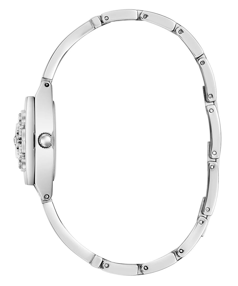GUESS Ladies Silver Tone Analog Watch - Image 9