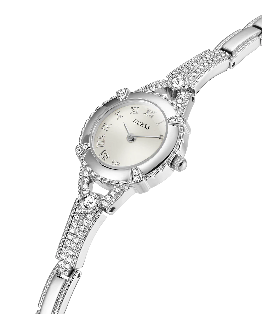 GUESS Ladies Silver Tone Analog Watch - Image 2
