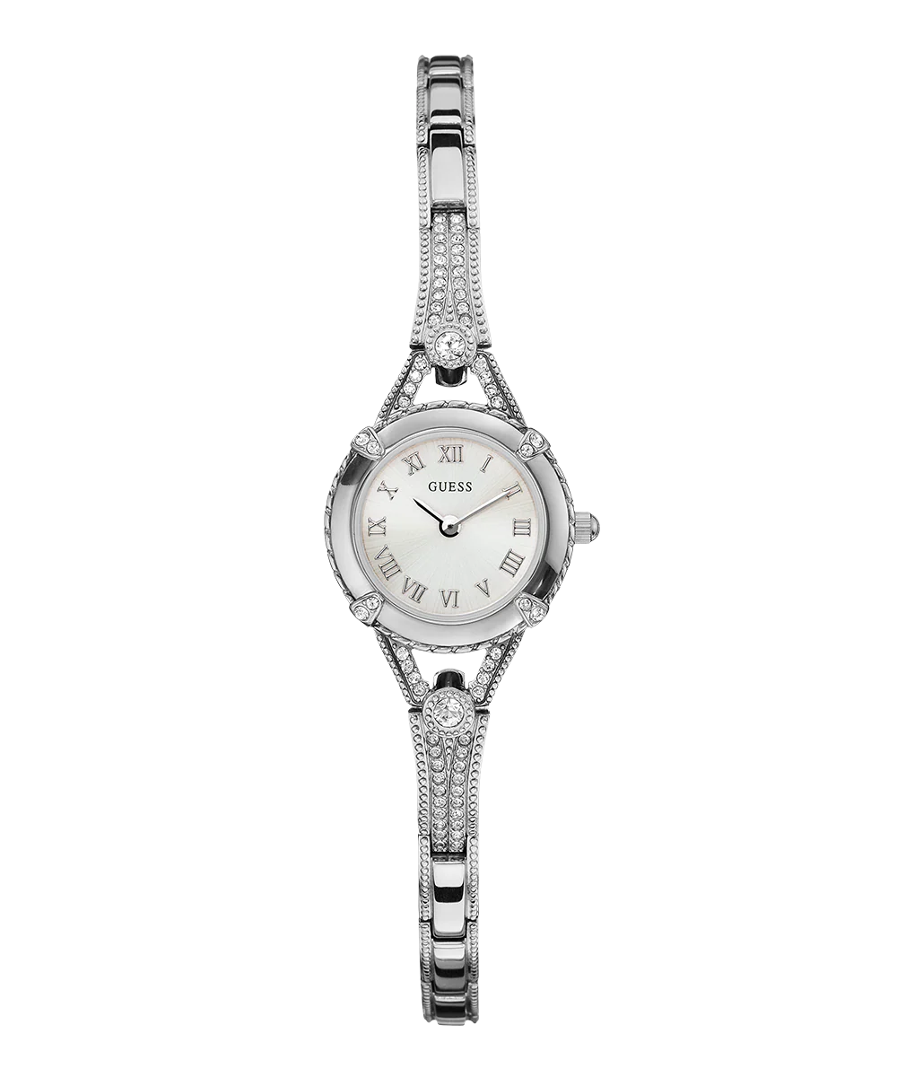 GUESS Ladies Silver Tone Analog Watch - Image 3