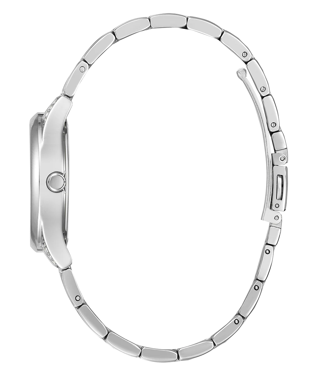 GUESS Ladies Silver Tone Day/Date Watch - Image 4