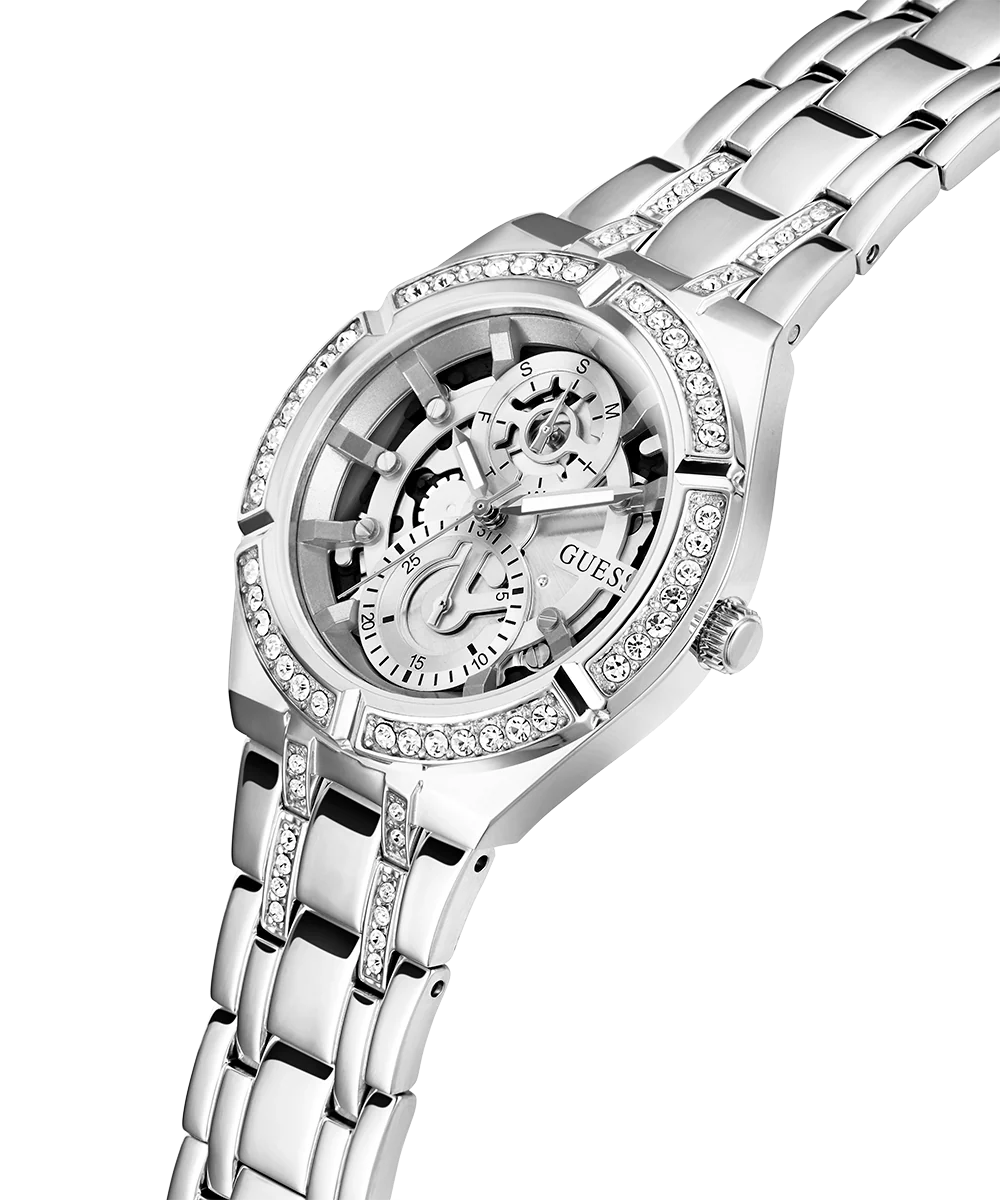 GUESS Ladies Silver Tone Multi-function Watch - Image 2