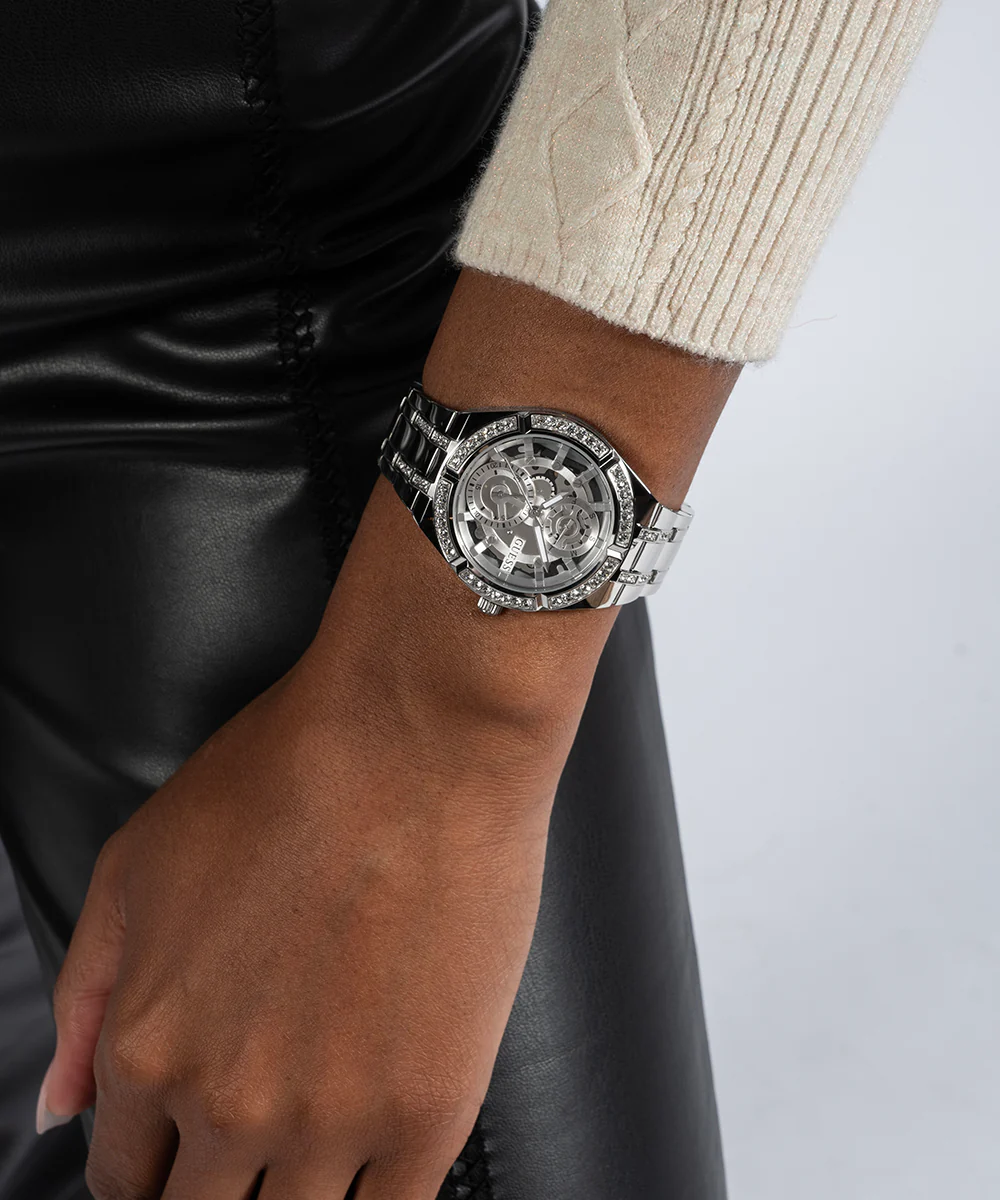 GUESS Ladies Silver Tone Multi-function Watch - Image 3