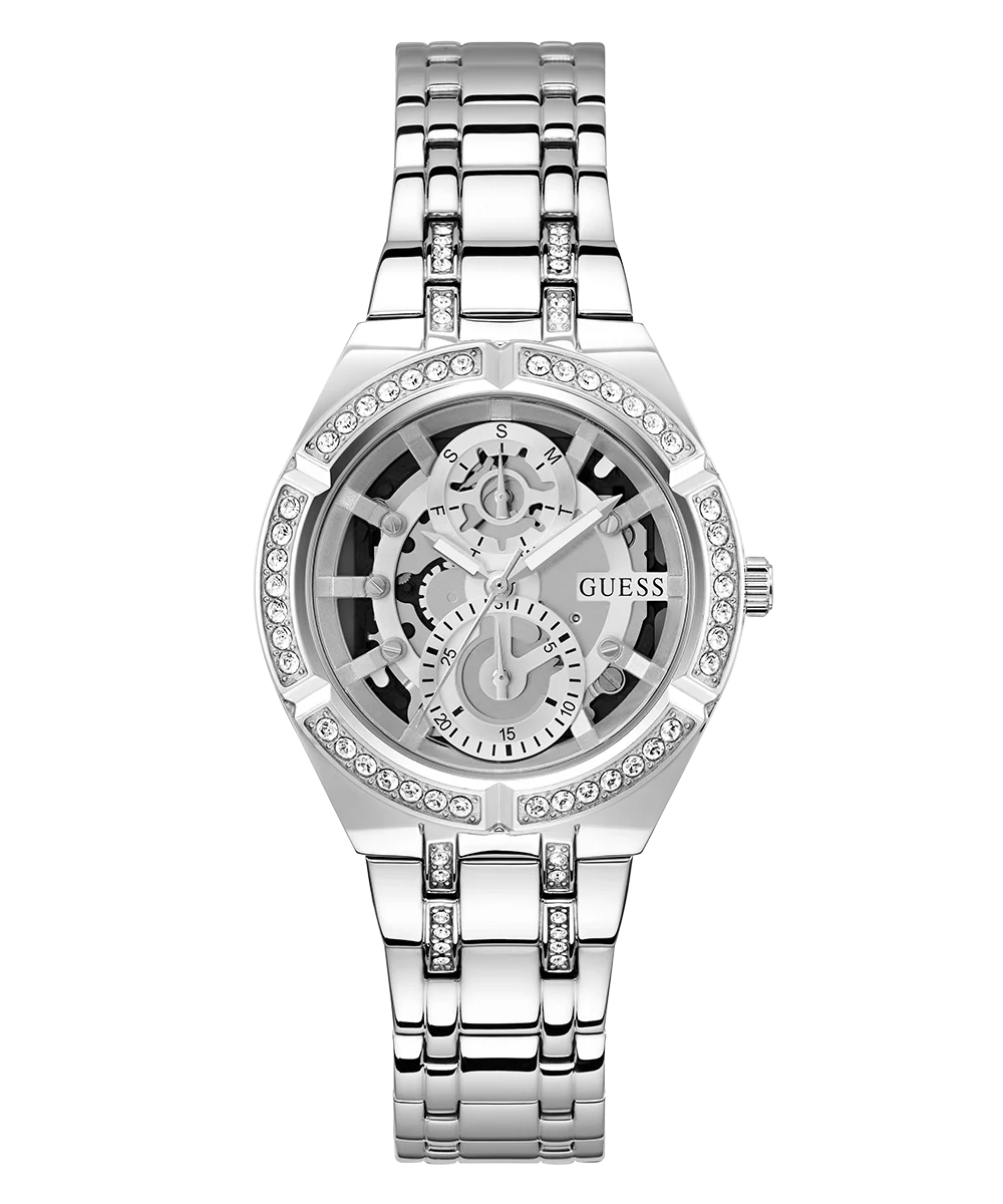GUESS Ladies Silver Tone Multi-function Watch - Image 4