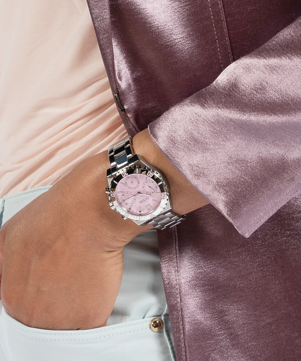 GUESS Ladies Silver Tone Multi-function Watch - Image 2