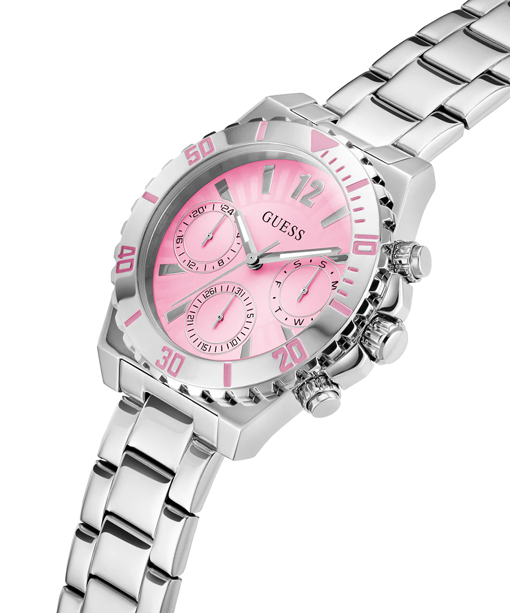GUESS Ladies Silver Tone Multi-function Watch - Image 3