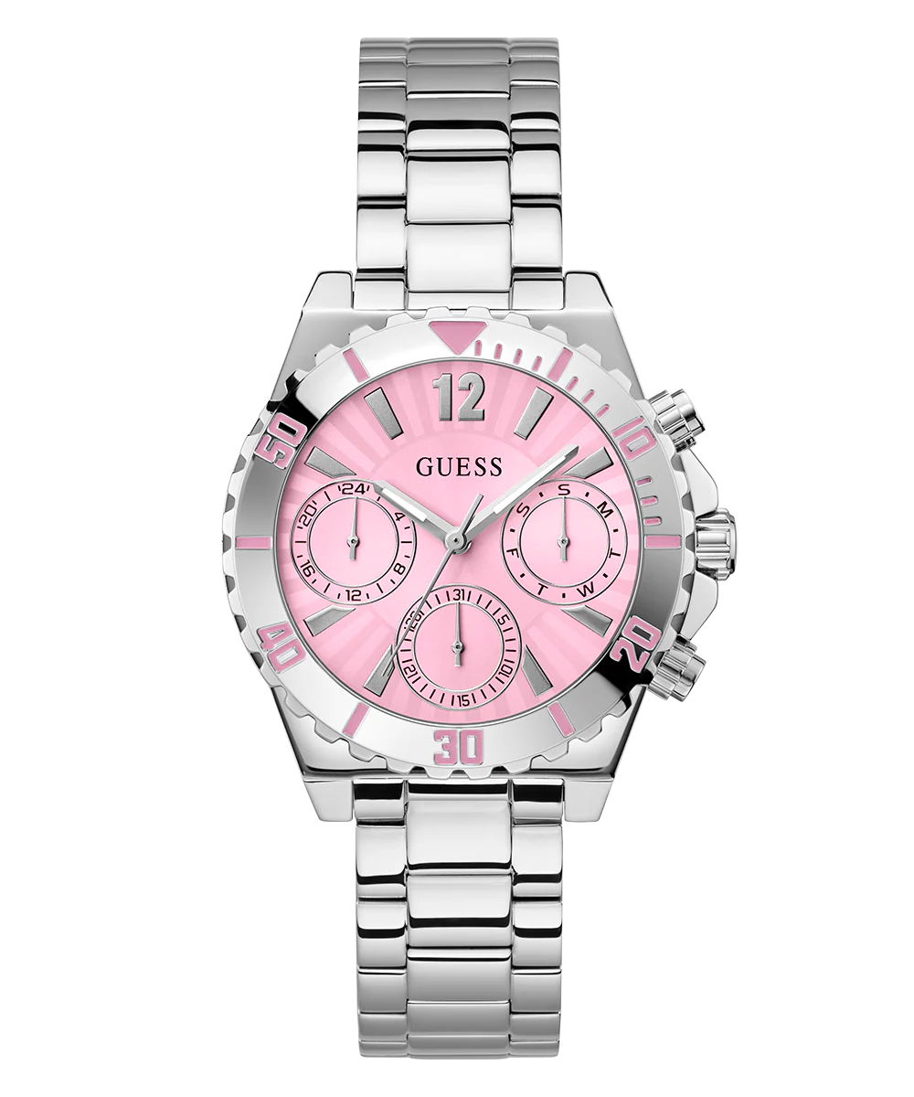 GUESS Ladies Silver Tone Multi-function Watch - Image 5