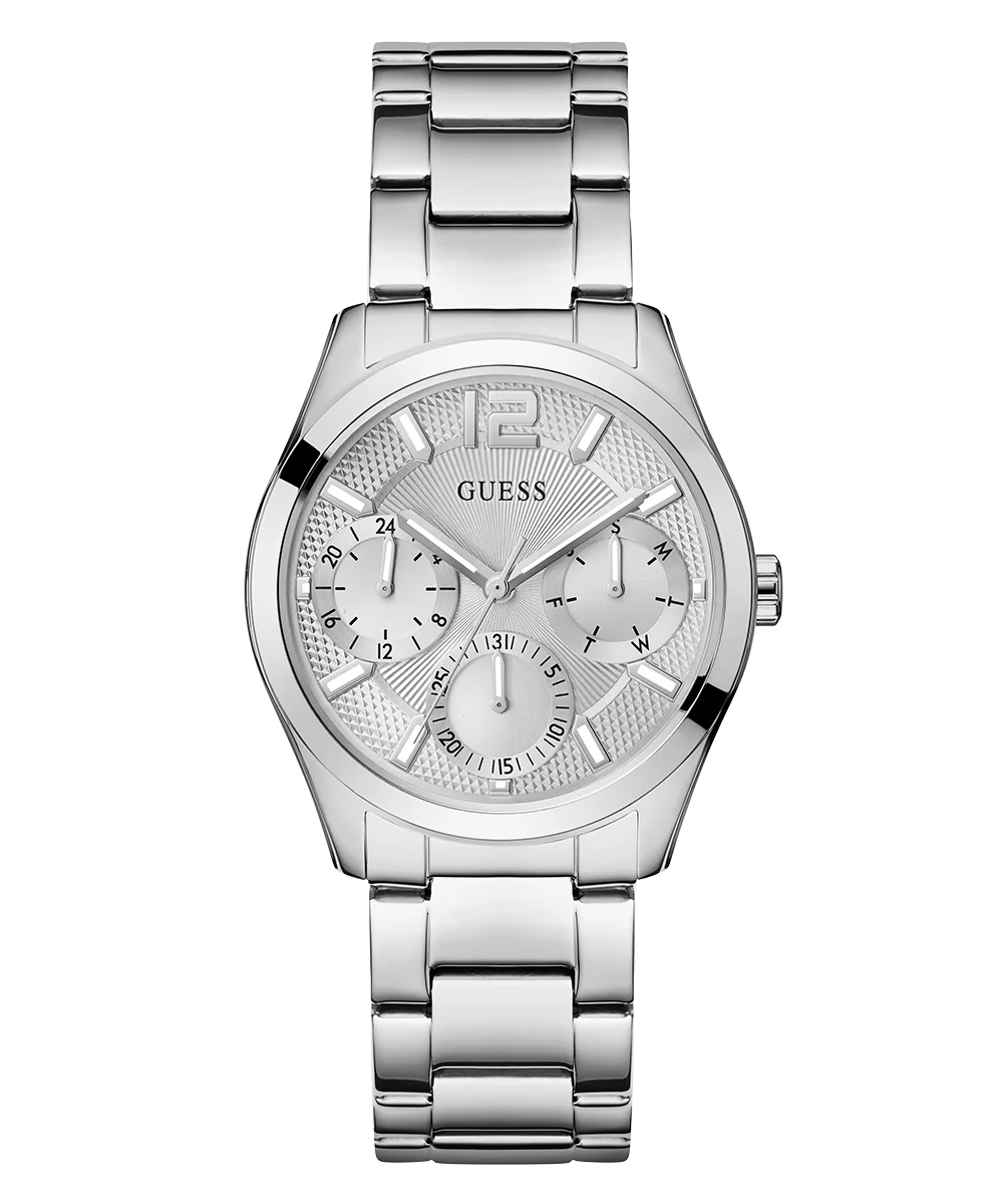 GUESS Ladies Silver Tone Multi-function Watch - Image 4