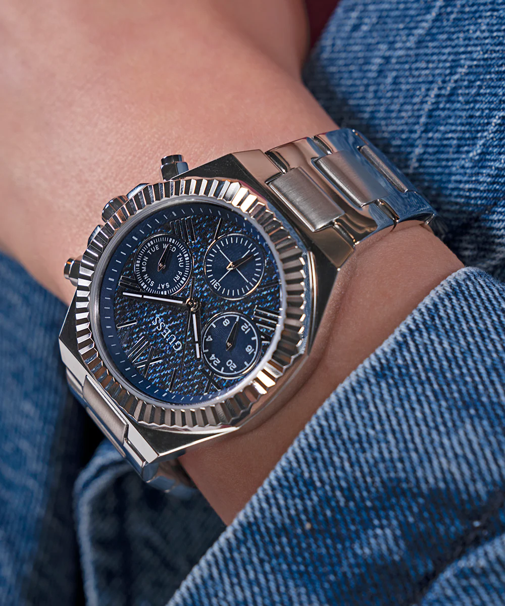 GUESS Ladies Silver Tone Multi-function Watch - Image 3