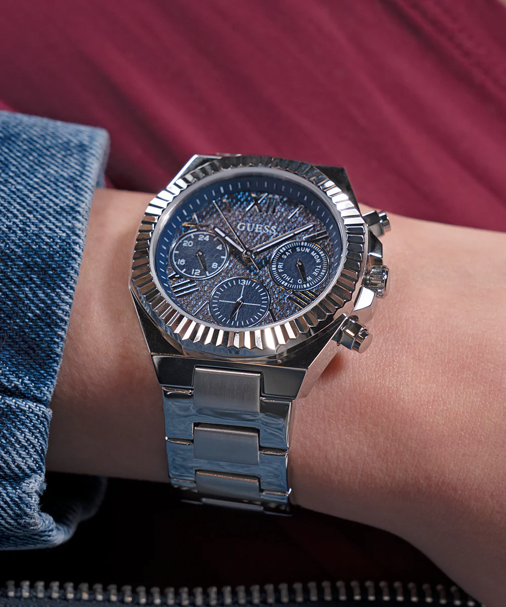 GUESS Ladies Silver Tone Multi-function Watch - Image 5