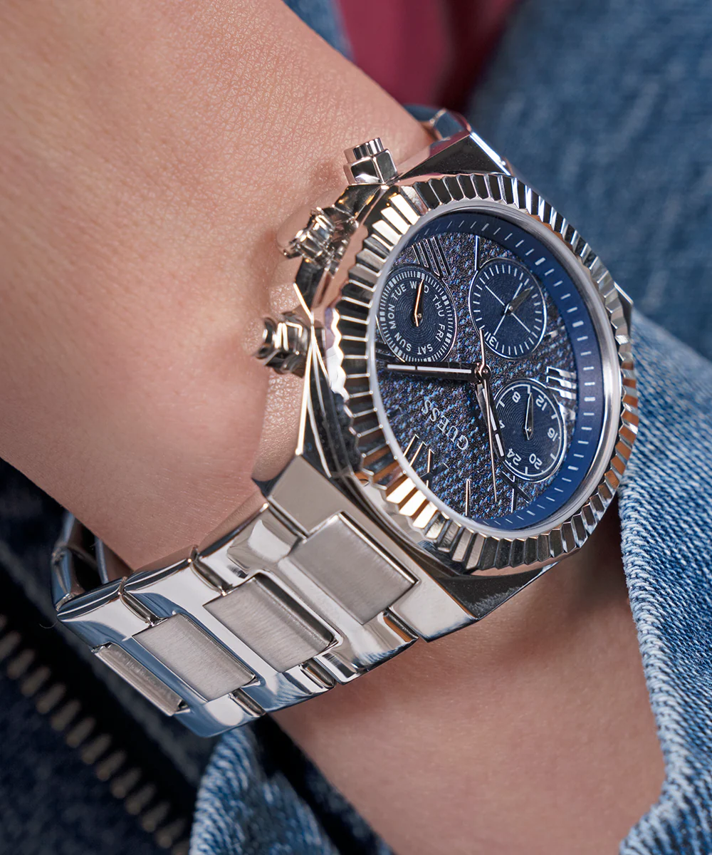 GUESS Ladies Silver Tone Multi-function Watch - Image 6