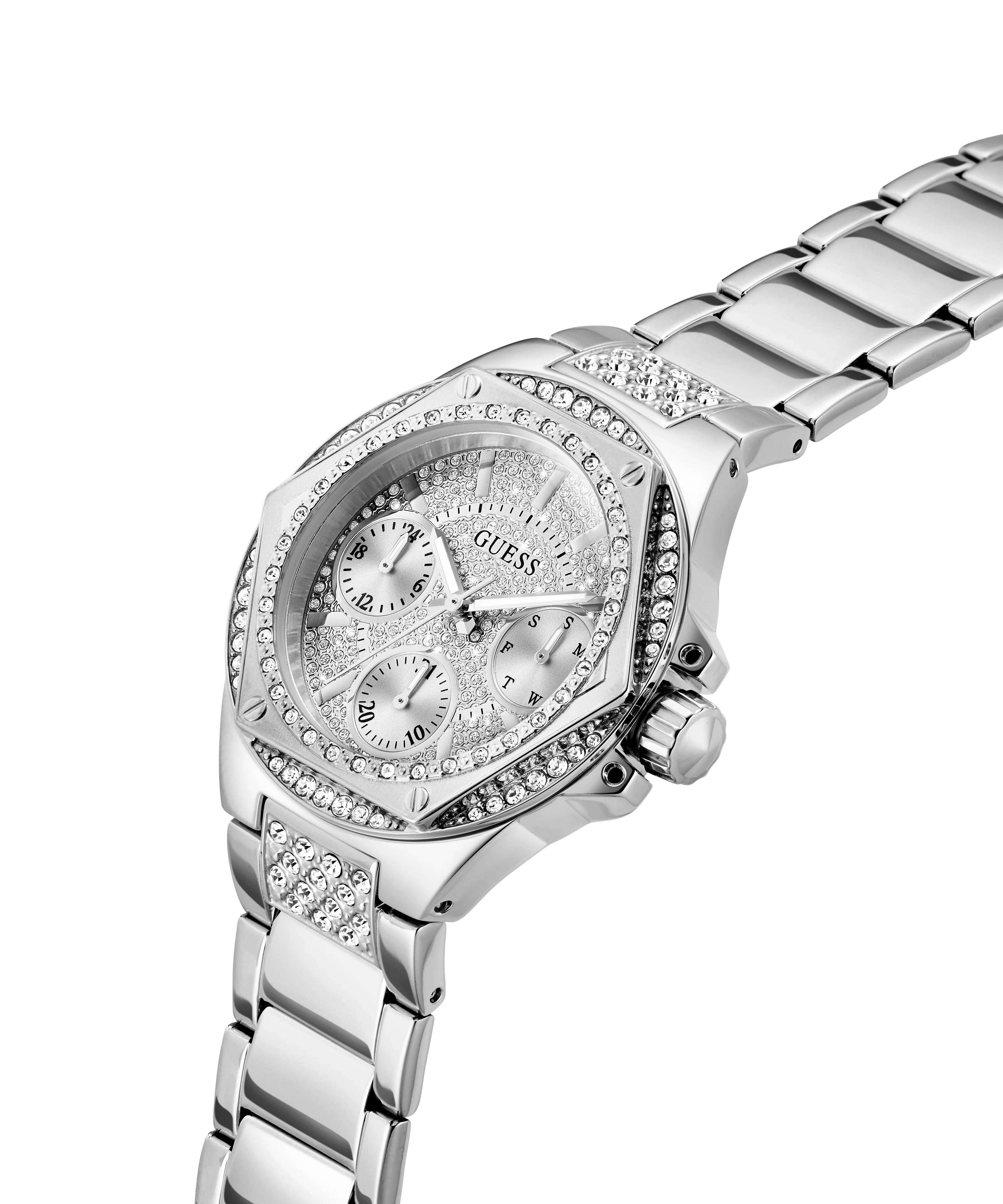 GUESS Ladies Silver Tone Multi-function Watch - Image 2