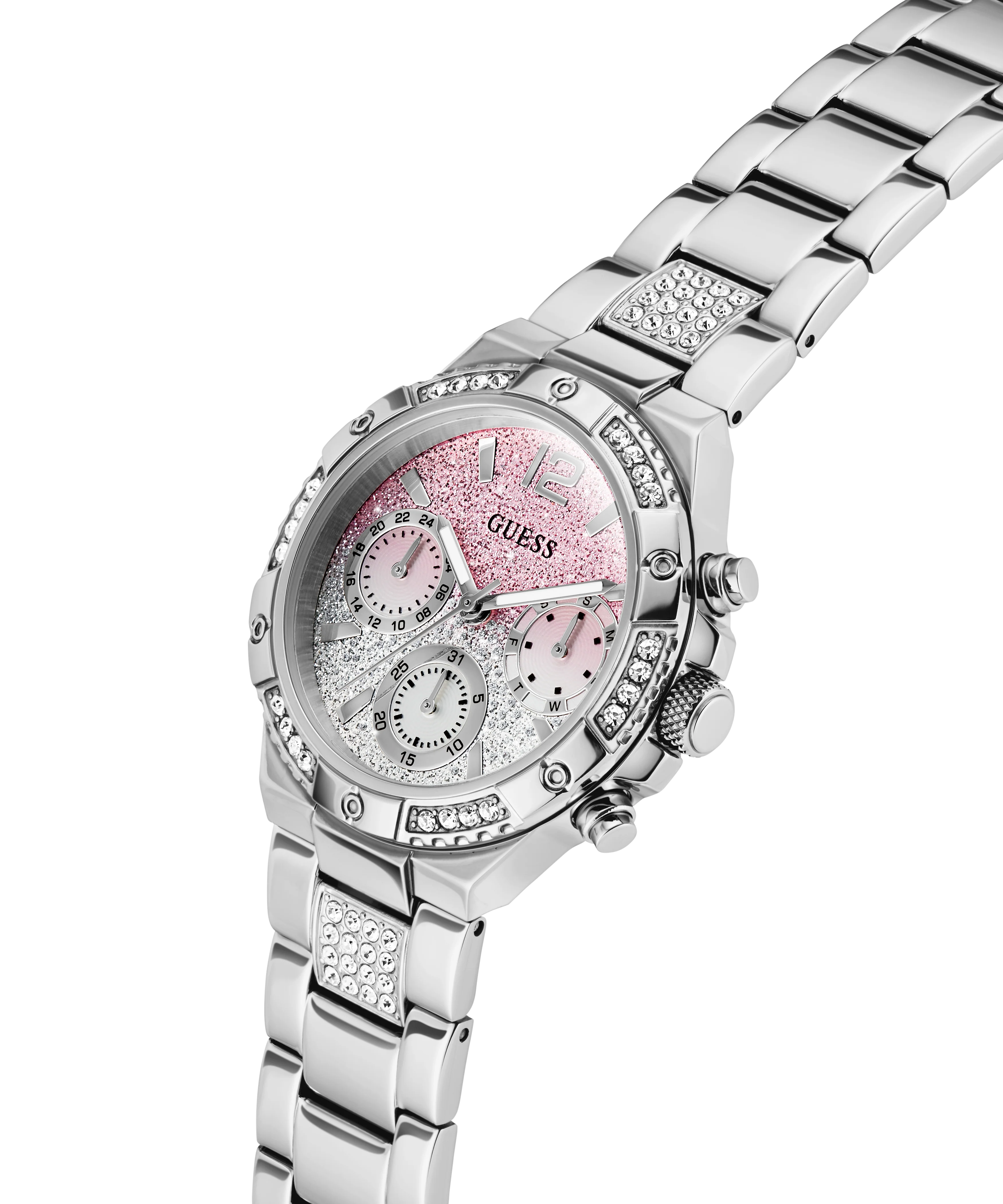 GUESS Ladies Silver Tone Multi-function Watch - Image 3