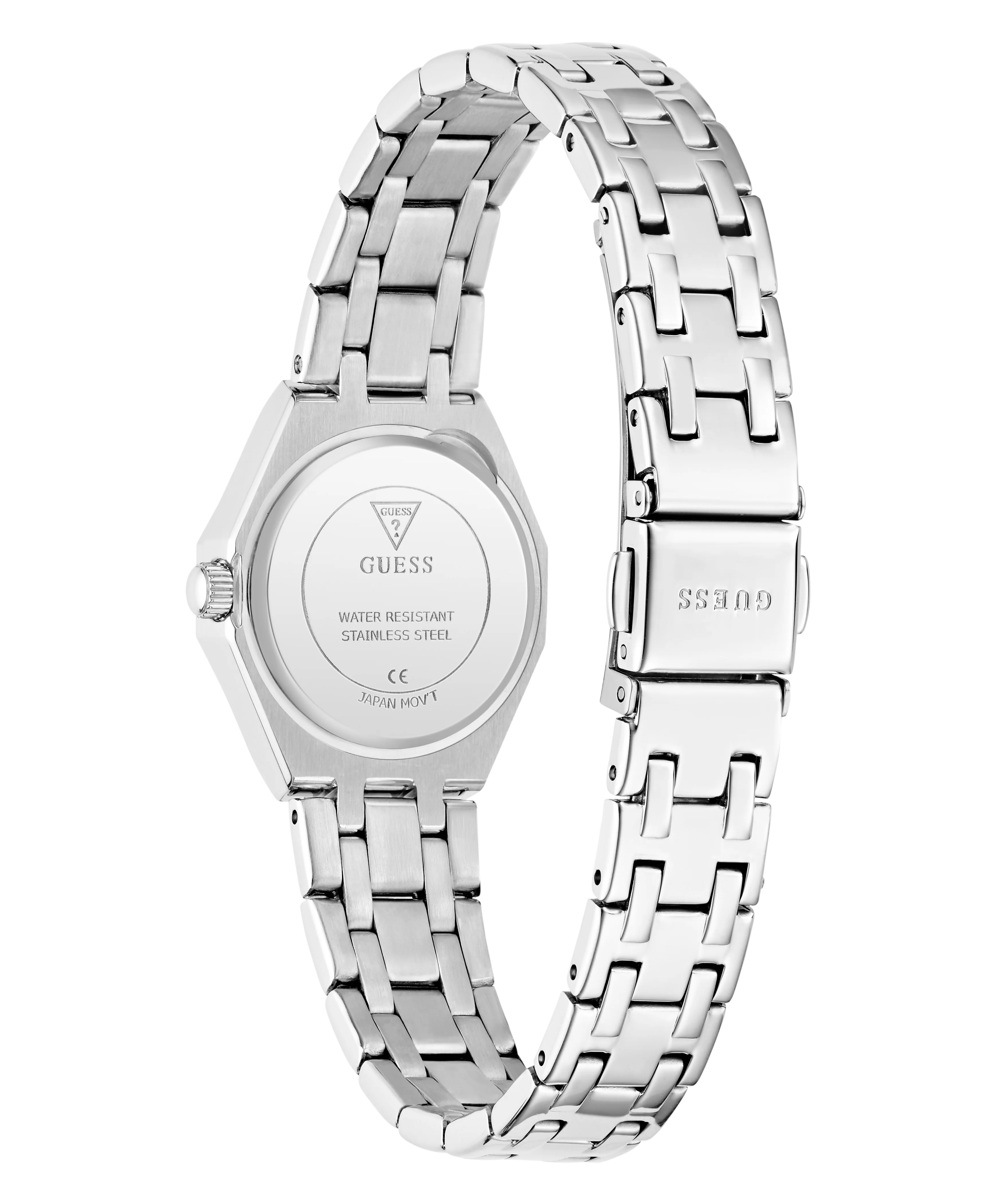 GUESS Ladies Silver Tone Multi-function Watch with Swarovski ReCreated™ crystals - Image 7