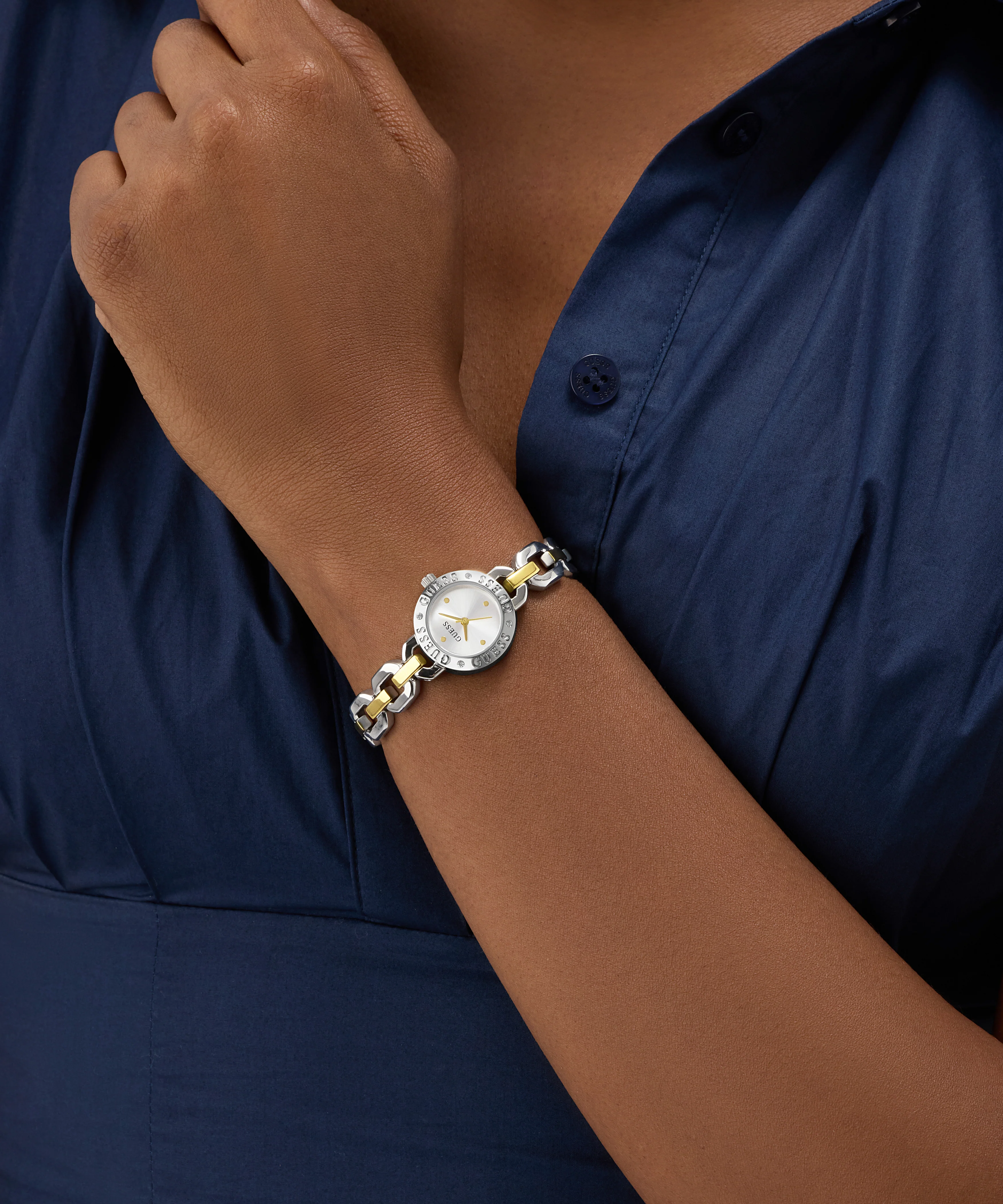 GUESS Ladies Siren 2-Tone Analog Watch - Image 3