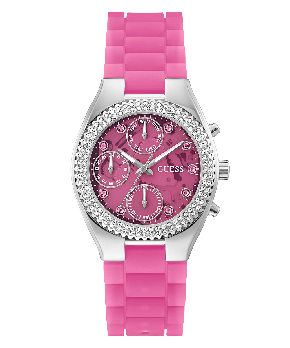 GUESS Ladies Sparkling Pink Limited Edition Watch - Image 7