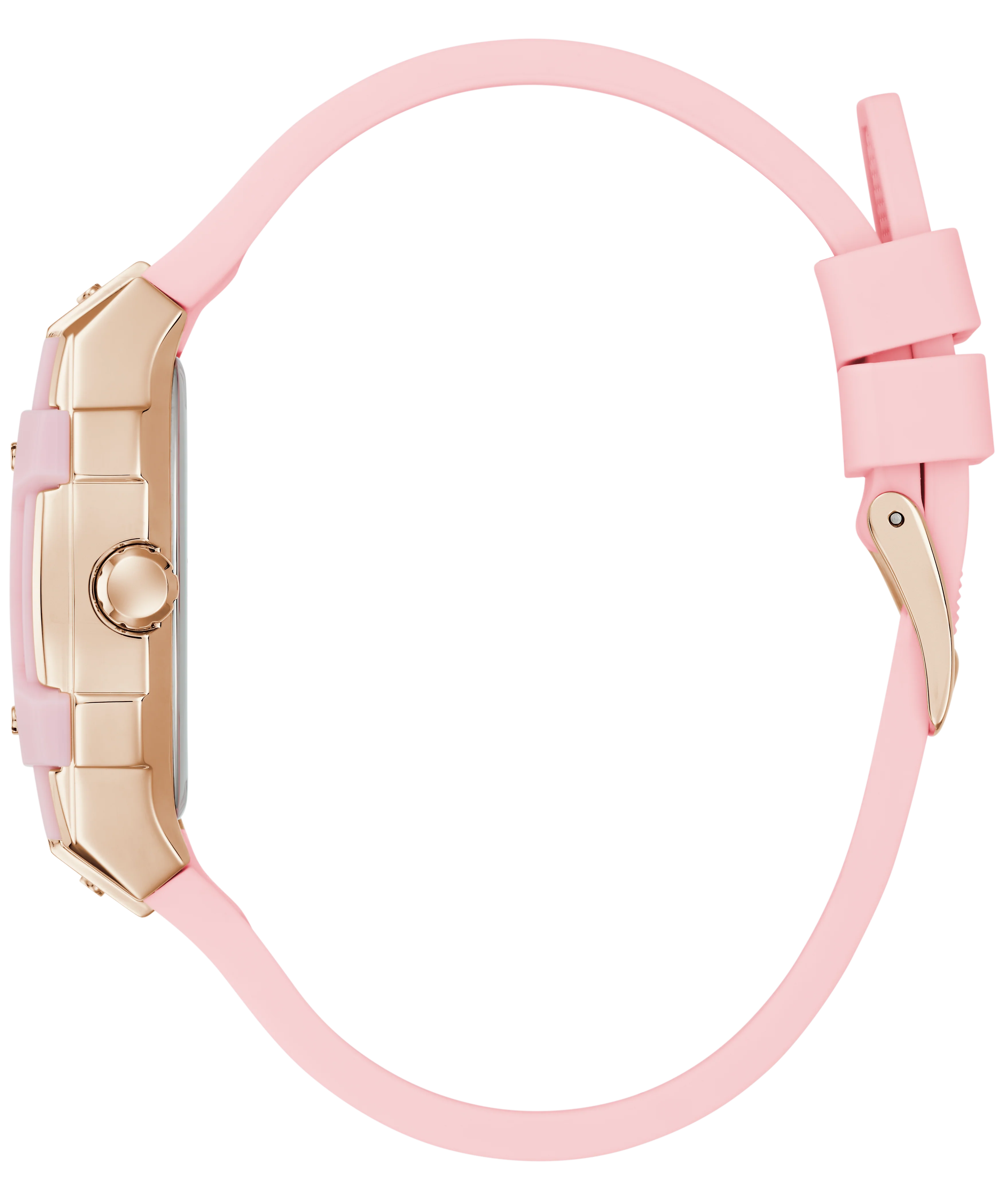 GUESS Ladies Sparkling Pink Rose Gold Tone Multi-function Watch - Image 8