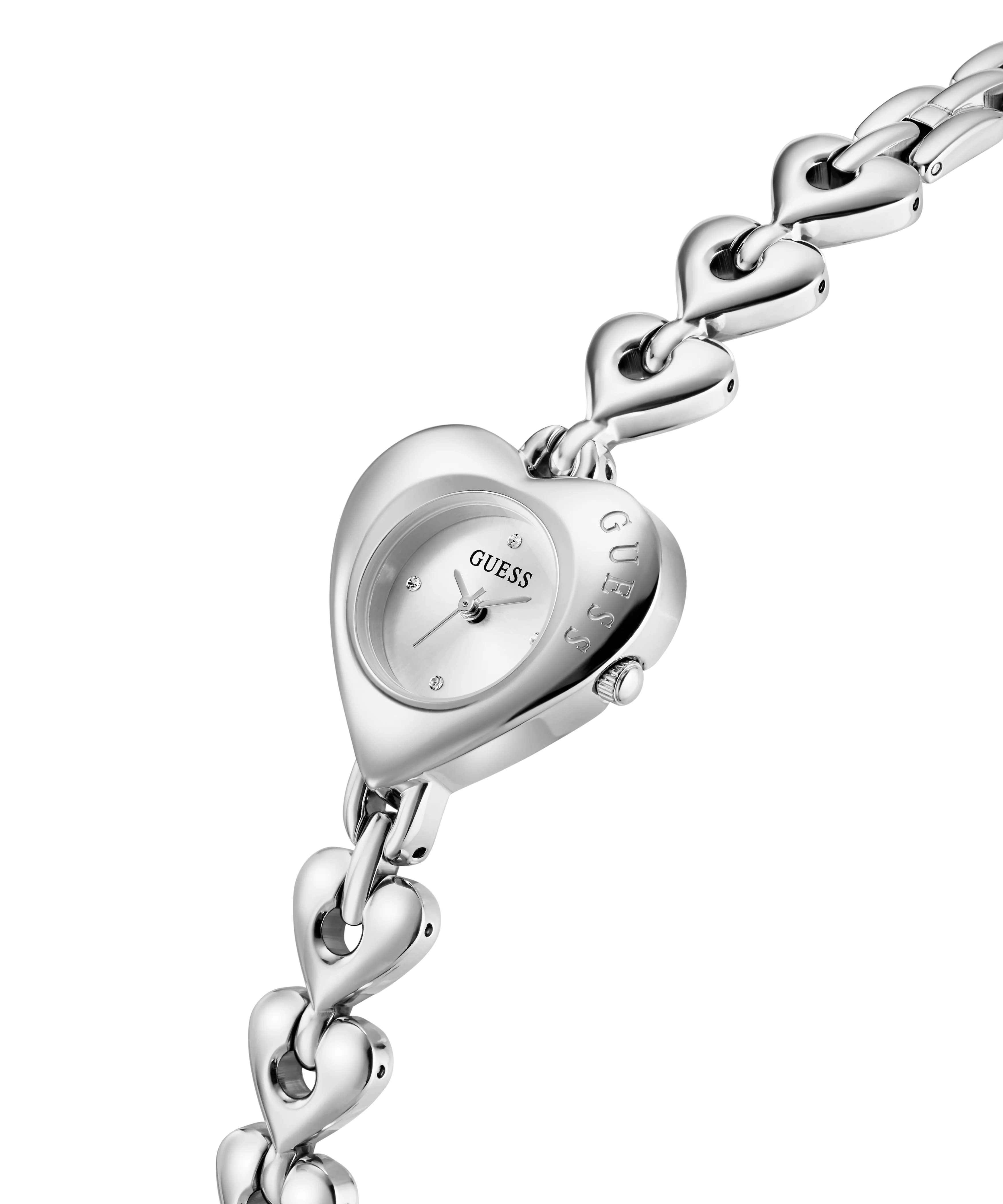 GUESS Ladies Valerie Silver Tone Analog Watch - Image 3