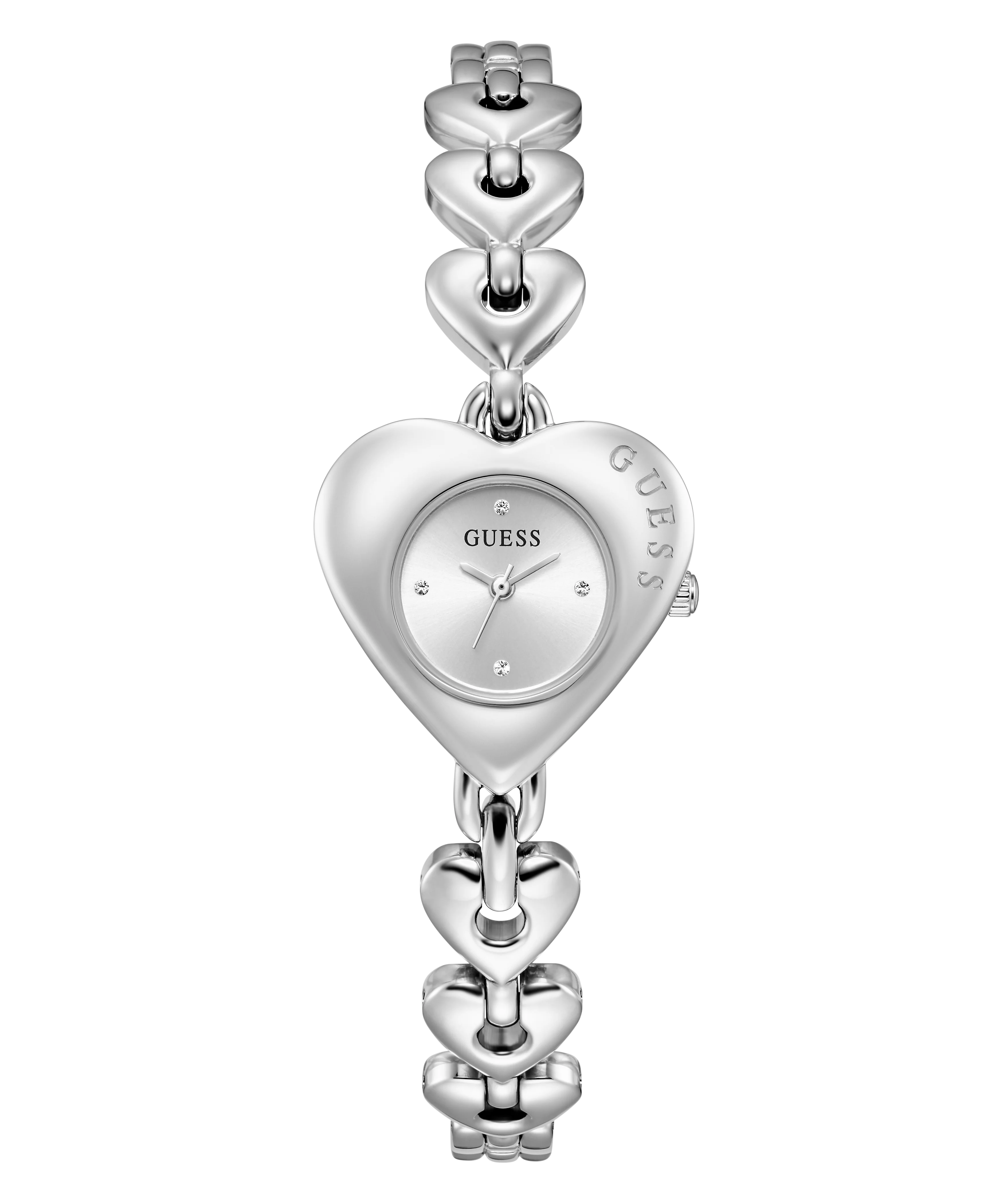 GUESS Ladies Valerie Silver Tone Analog Watch - Image 7
