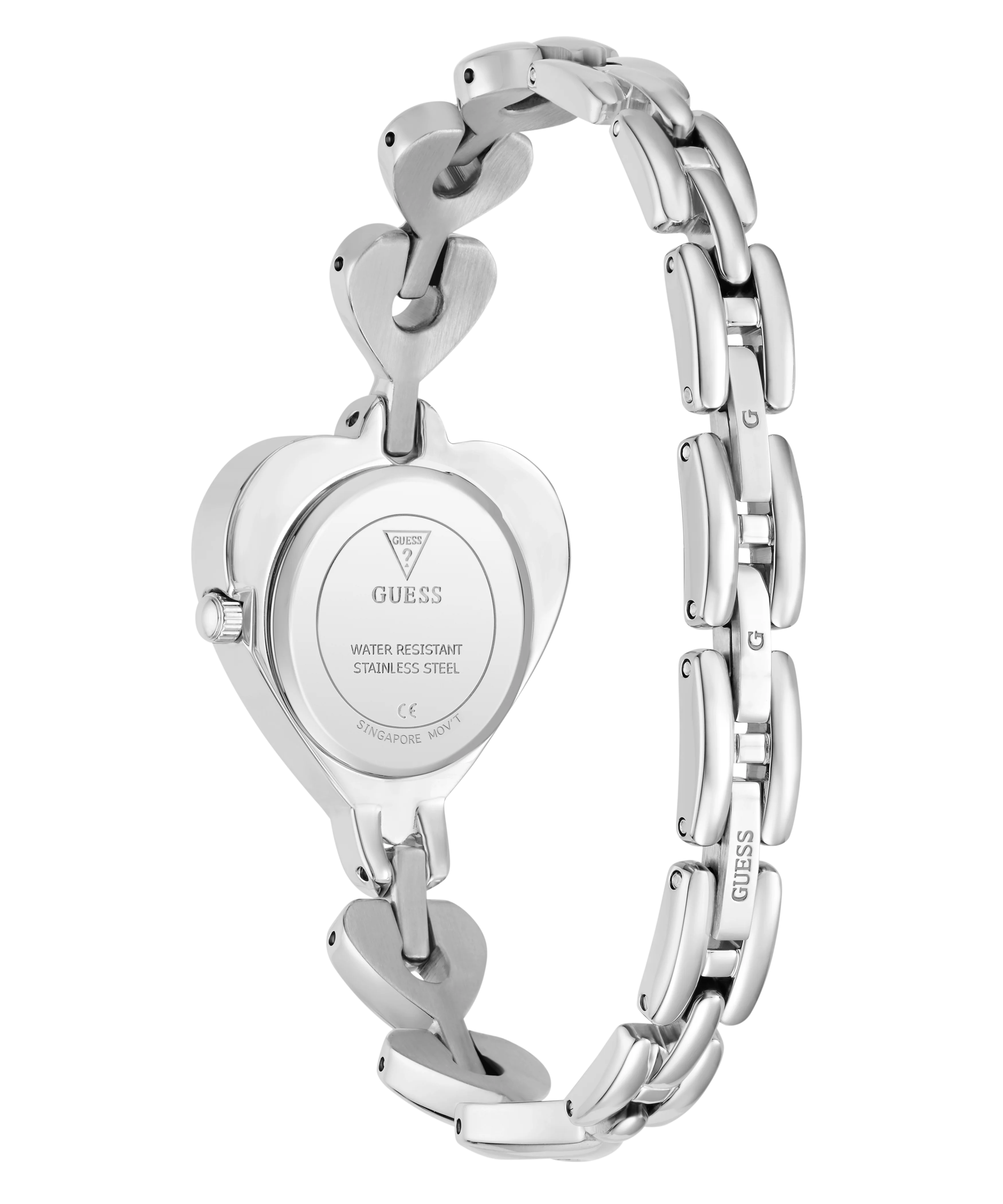 GUESS Ladies Valerie Silver Tone Analog Watch - Image 8