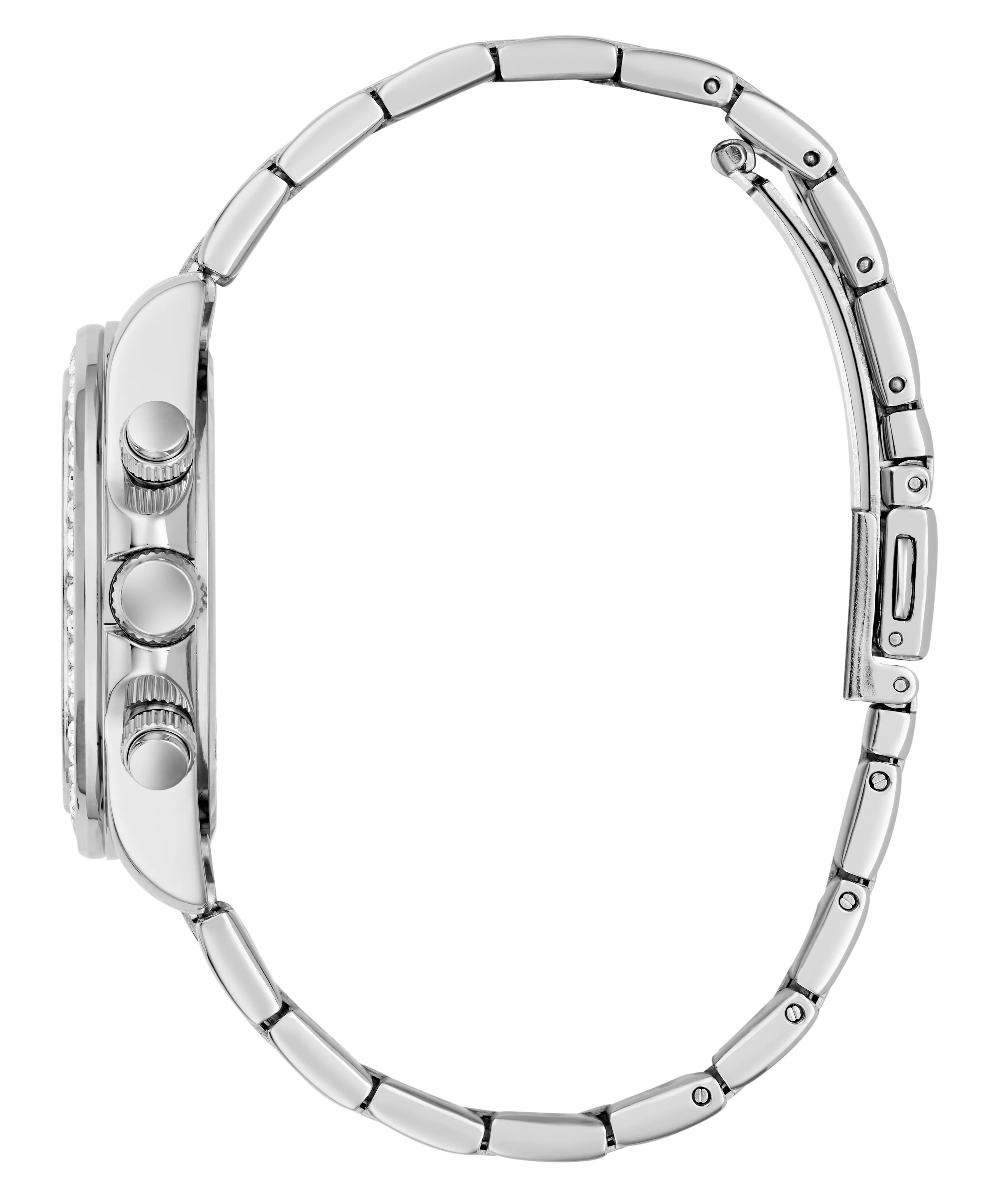 GUESS Ladies Victoria Silver Tone Analog Watch - Image 8