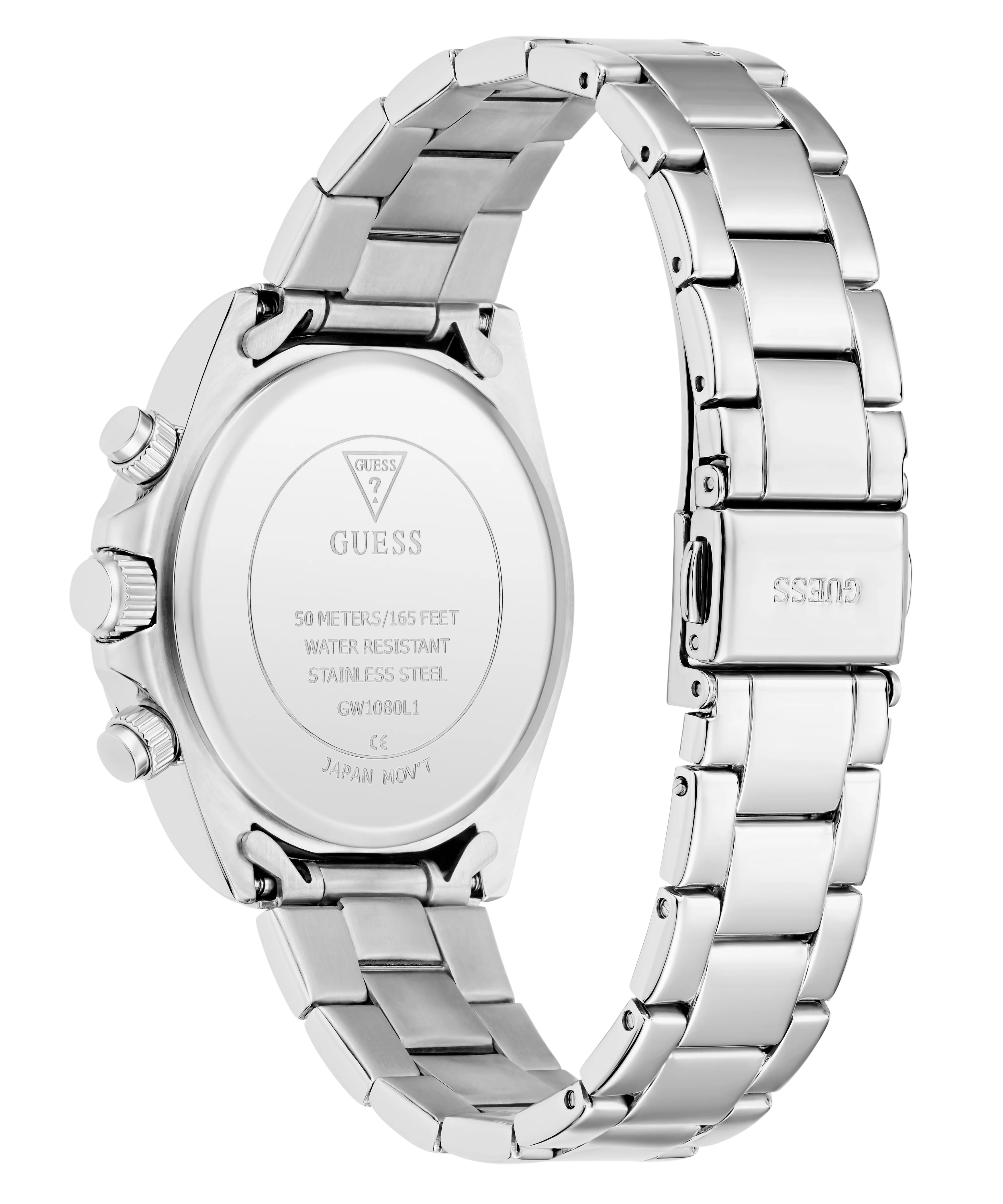 GUESS Ladies Victoria Silver Tone Multifunction Watch - Image 4