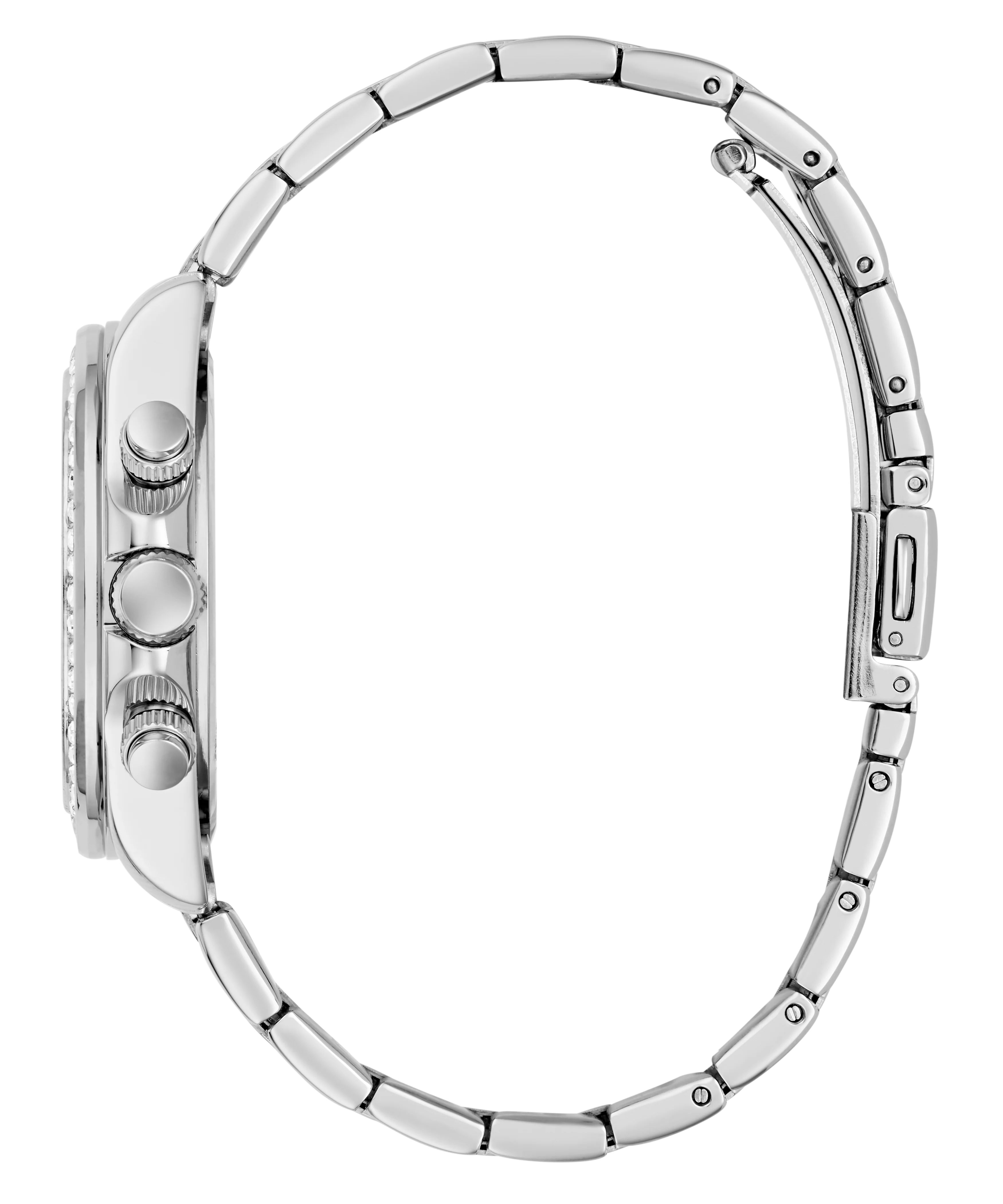 GUESS Ladies Victoria Silver Tone Multifunction Watch - Image 5