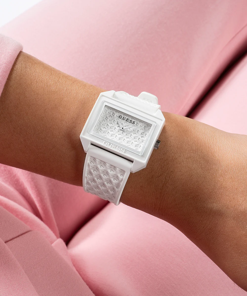 GUESS Ladies White Analog Watch - Image 4
